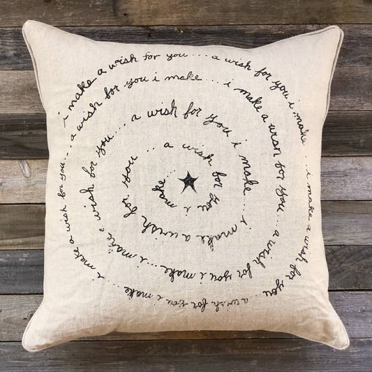 'I Make a Wish for You' Linen Pillow Cover - Cover Only - EPOQUE