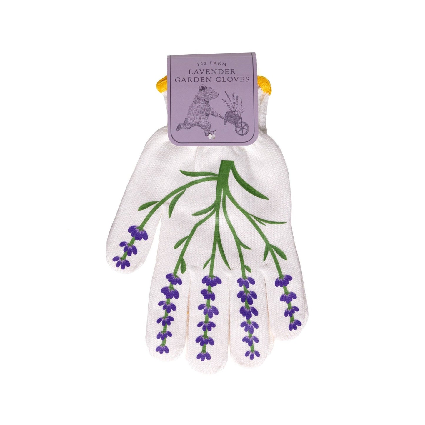 Lavender Garden Gloves – Cotton with Lavender Print - EPOQUE