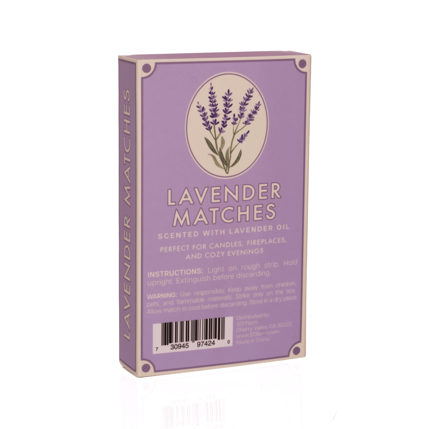 Lavender Scented Matches, Long (3.78") - EPOQUE