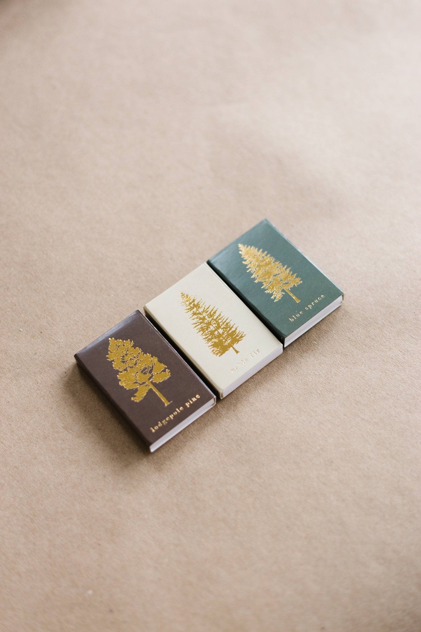 Lodgepole Pine Tree Matchbox | Tall Evergreen Matches - EPOQUE