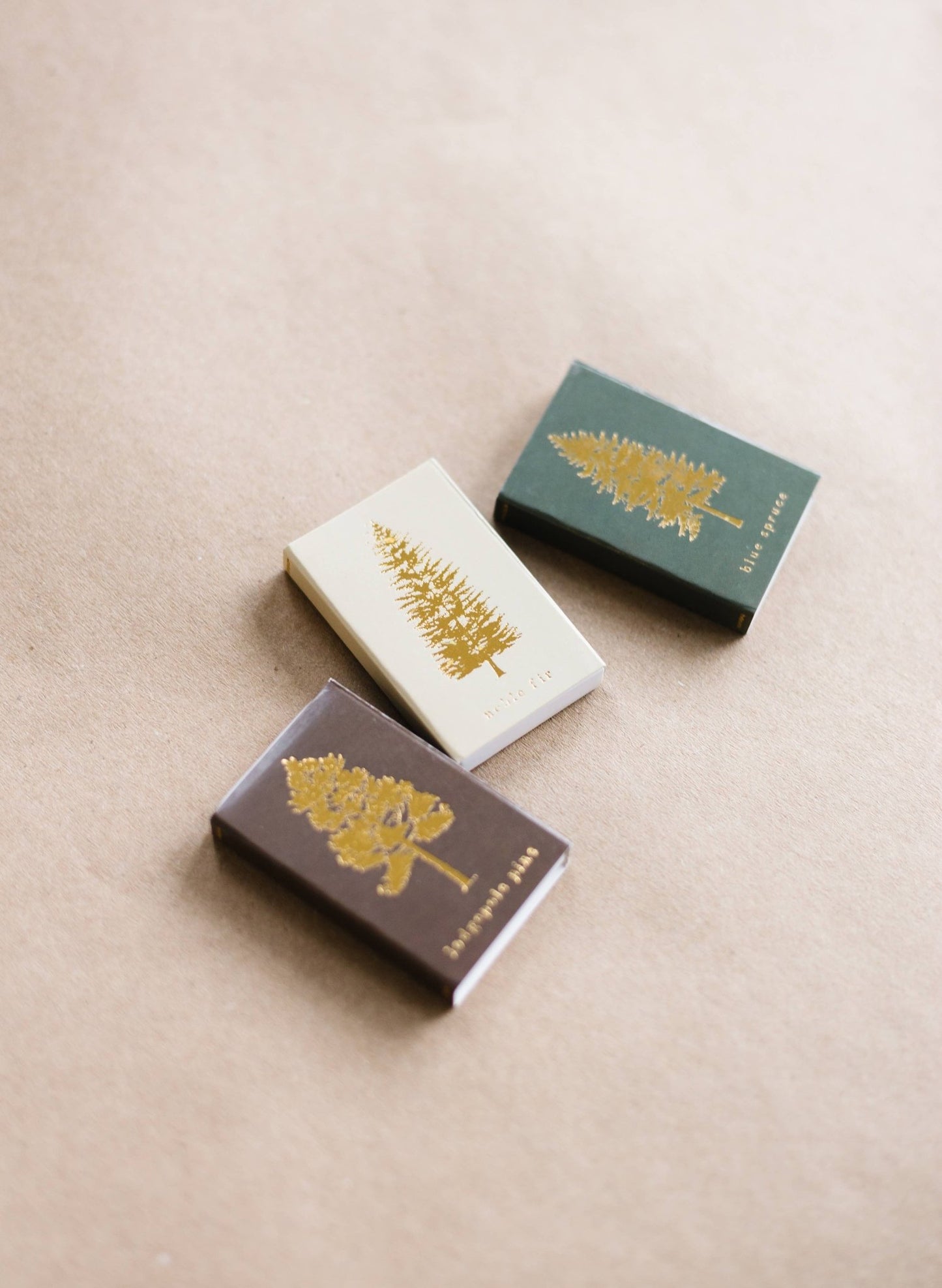 Lodgepole Pine Tree Matchbox | Tall Evergreen Matches - EPOQUE