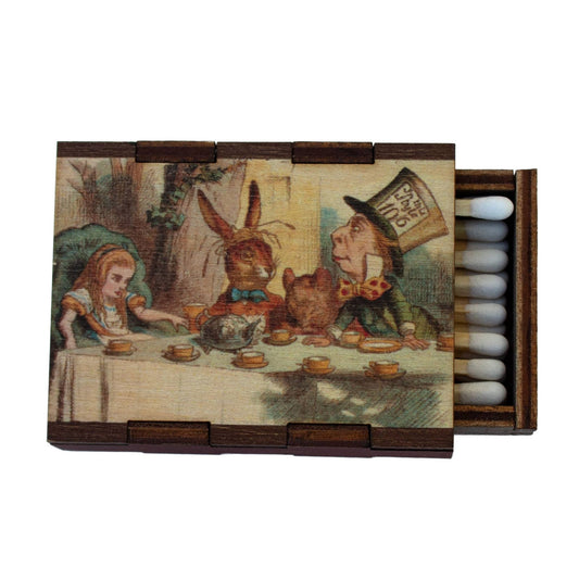 Matches • Alice in Wonderland Tea Party Wooden Matchboxes - EPOQUE
