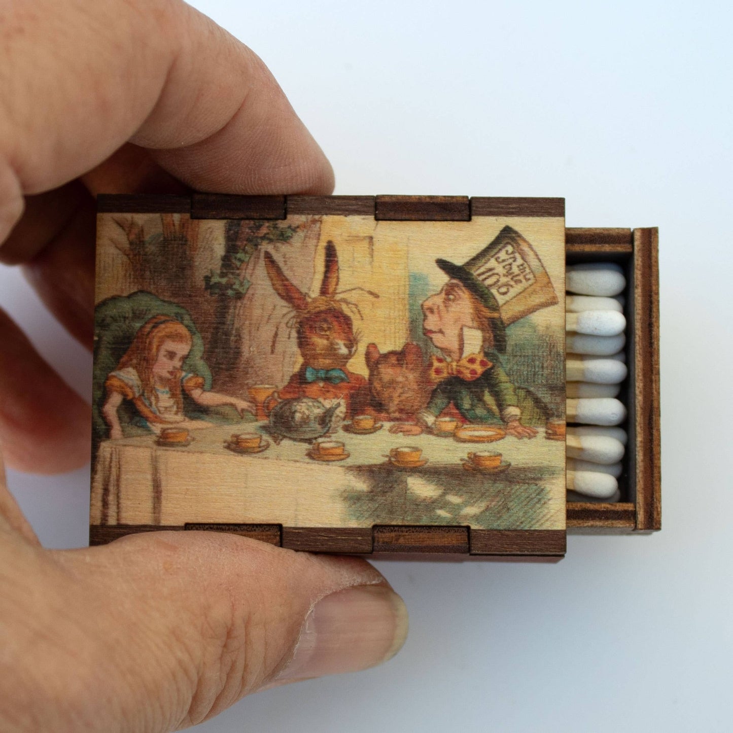 Matches • Alice in Wonderland Tea Party Wooden Matchboxes - EPOQUE