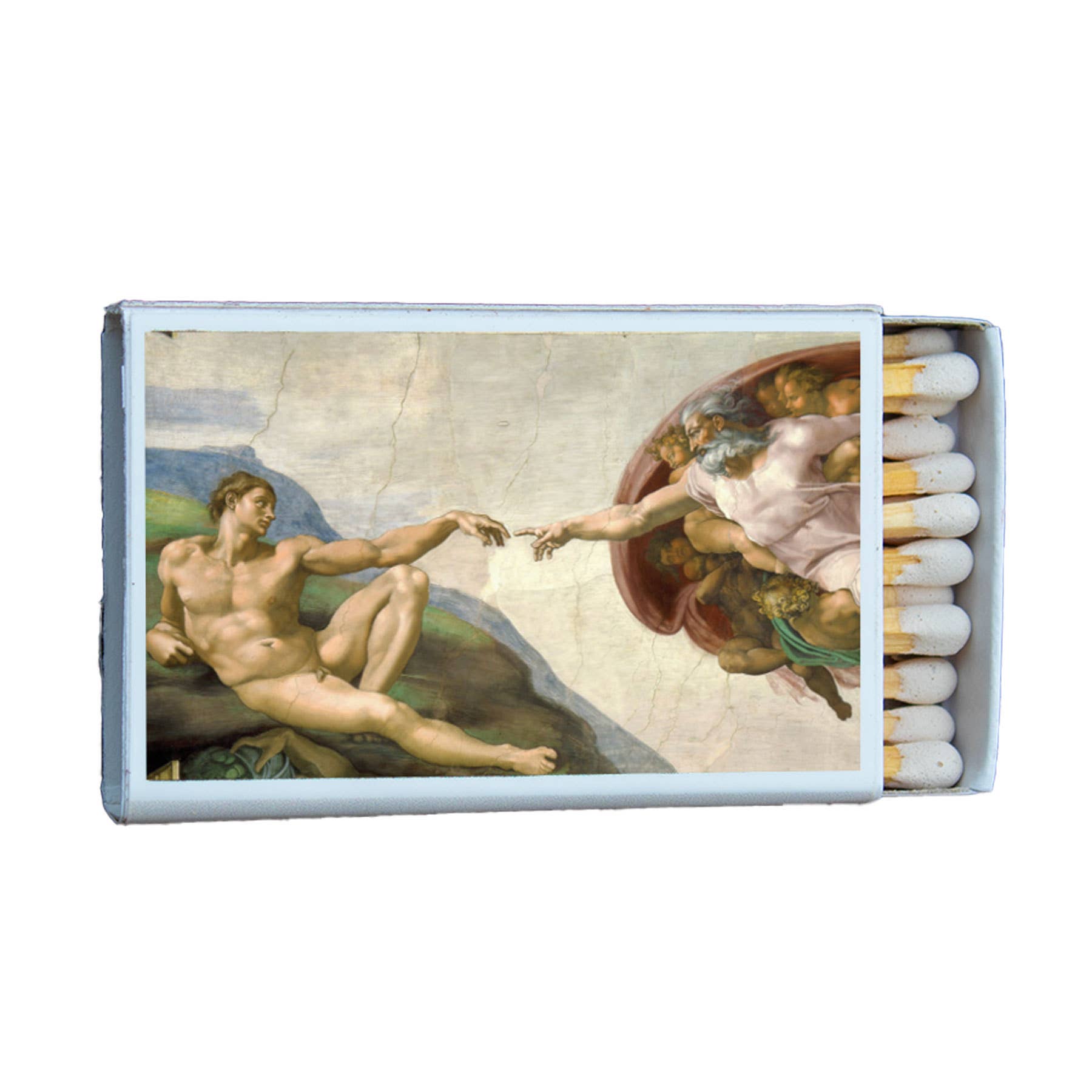 Matches • Art • Michelangelo Creation of Adam Matchbox - EPOQUE
