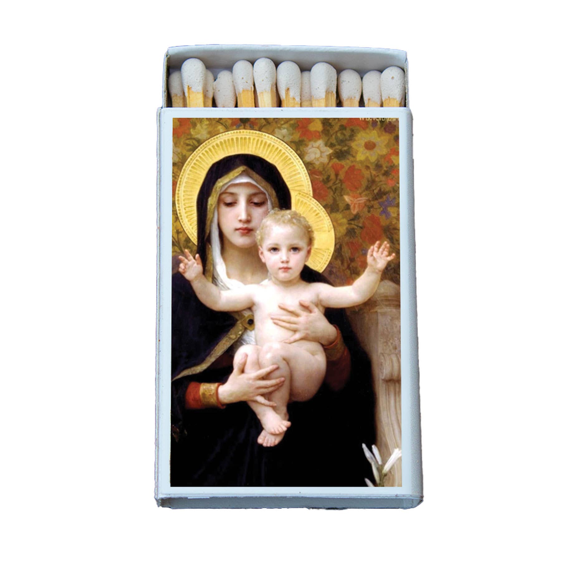 Matches • Art •Virgin of the Lilies • Home Decor for Candles - EPOQUE