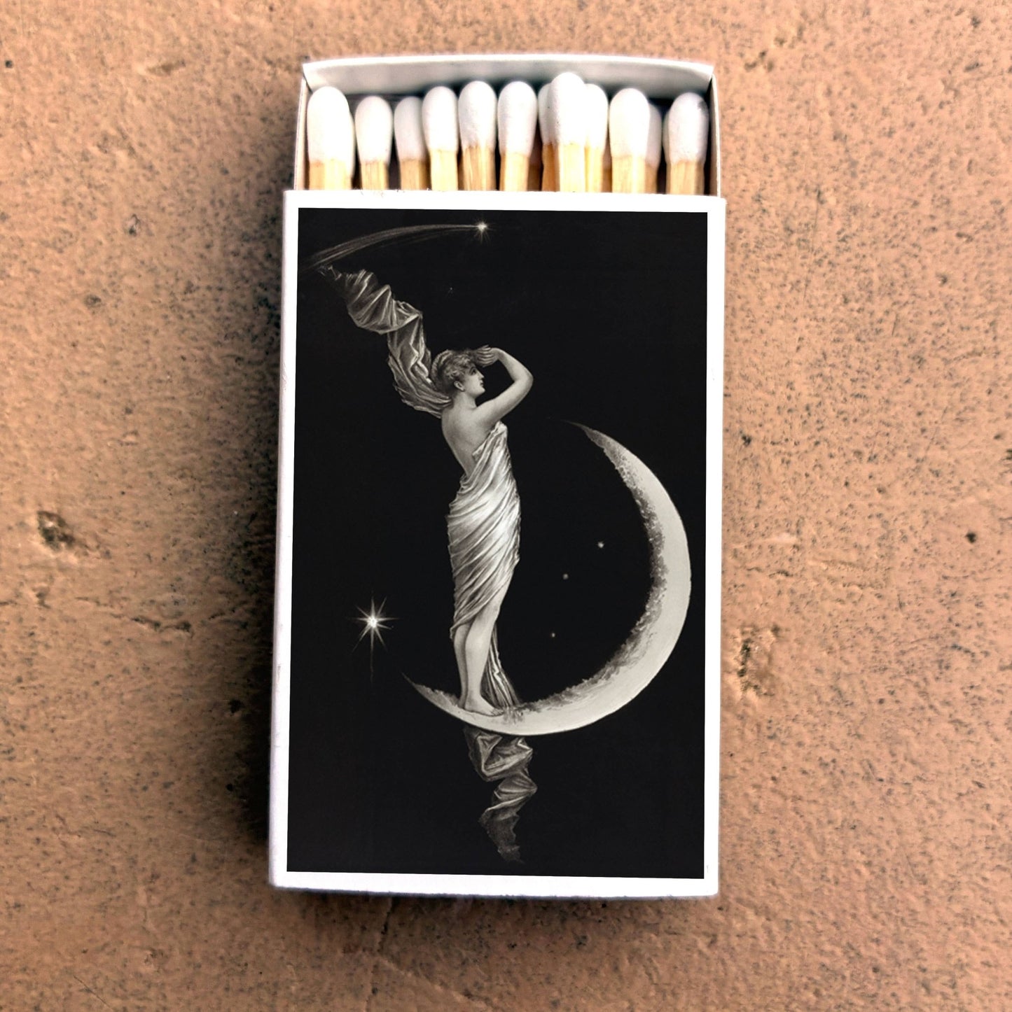 Matches • Art • Woman on Crescent Moon • Home Decor - EPOQUE