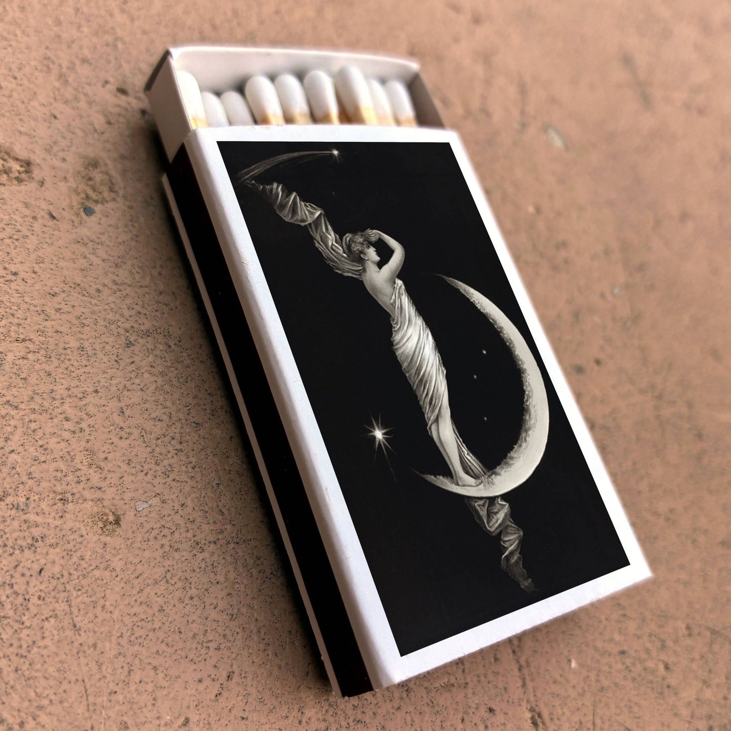 Matches • Art • Woman on Crescent Moon • Home Decor - EPOQUE