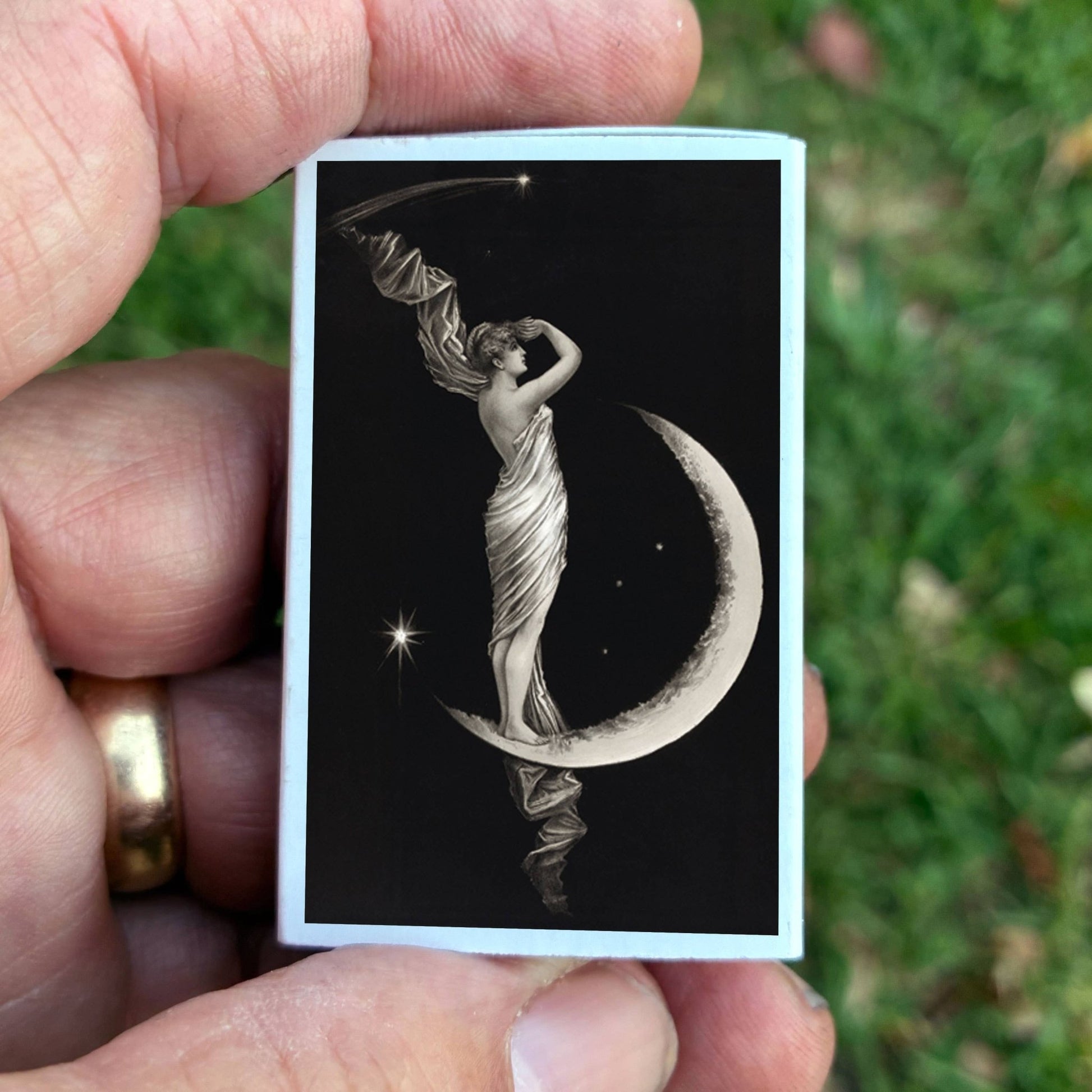 Matches • Art • Woman on Crescent Moon • Home Decor - EPOQUE