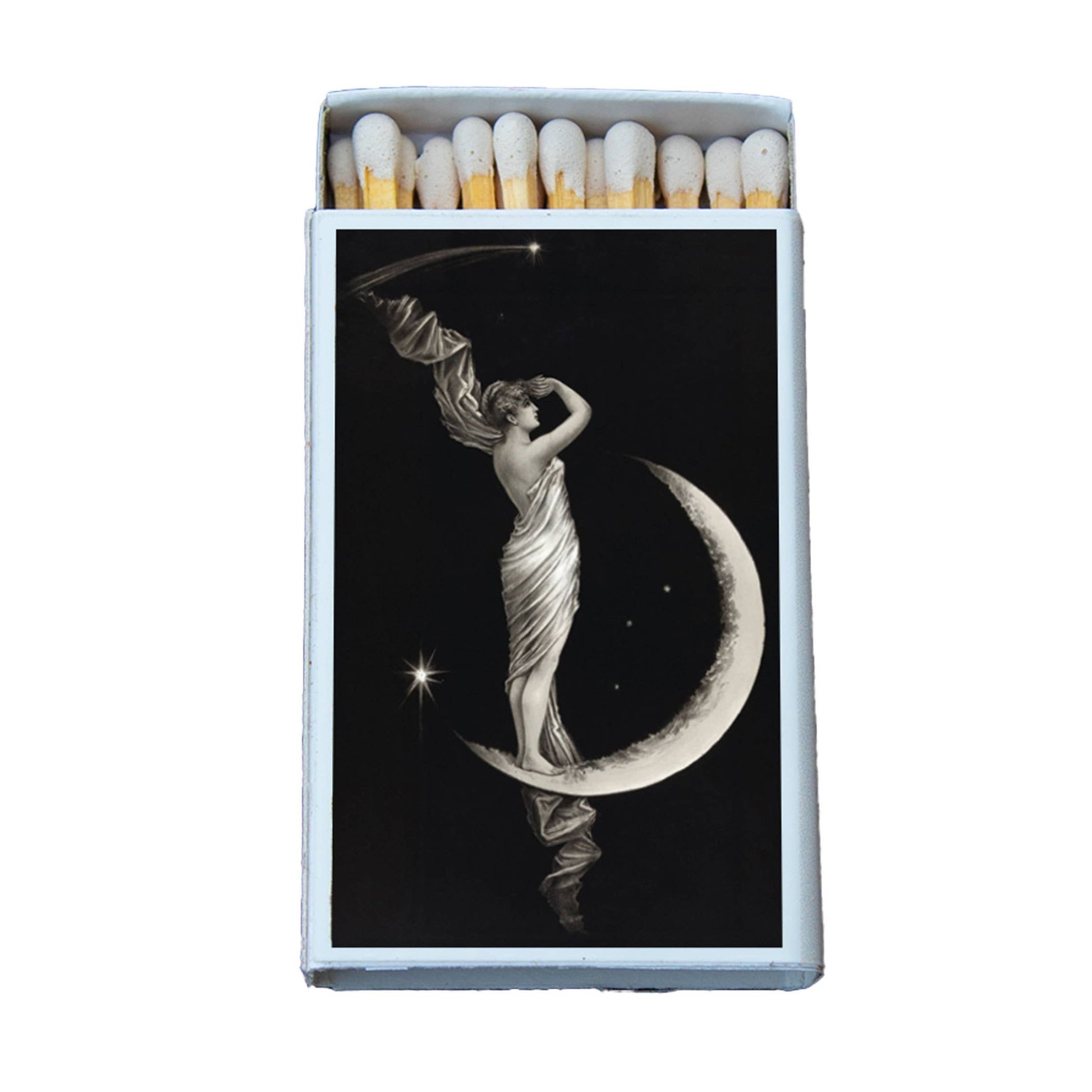 Matches • Art • Woman on Crescent Moon • Home Decor - EPOQUE