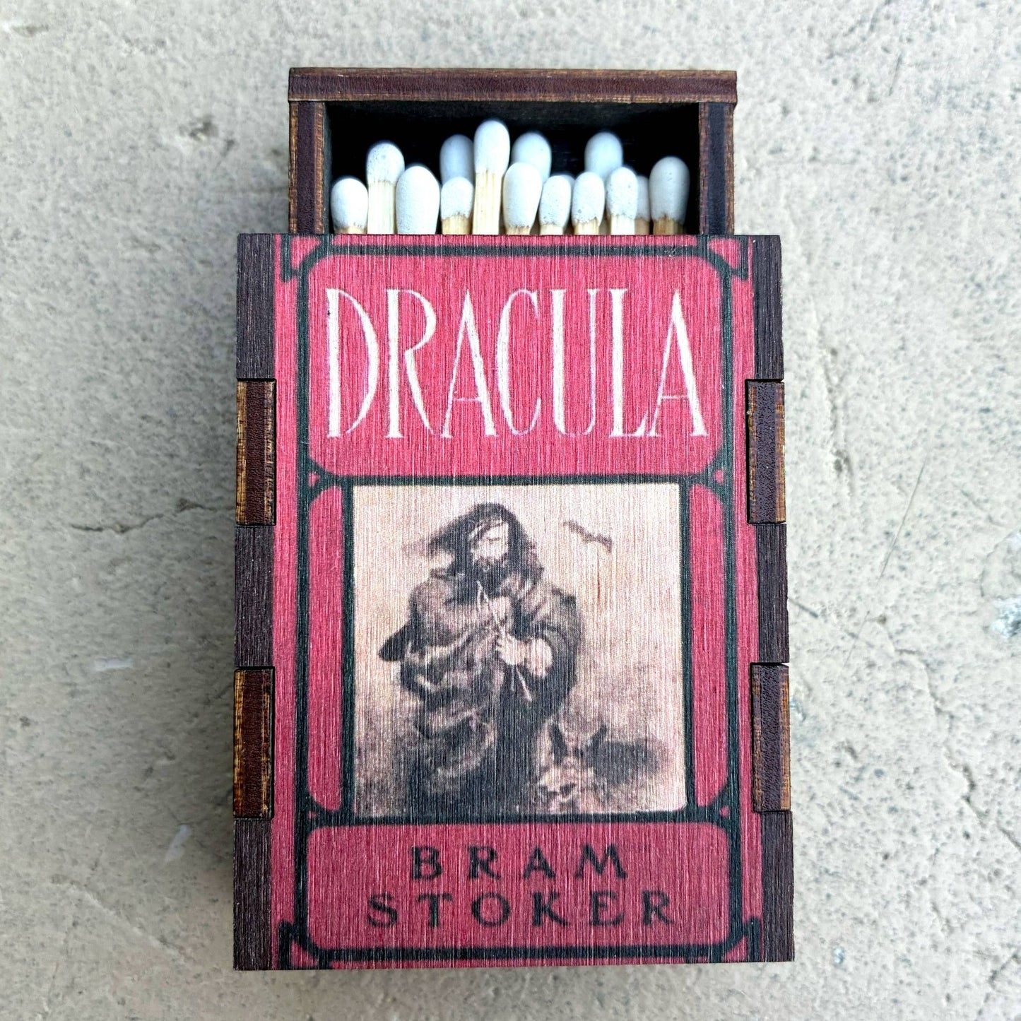 Matches • Bram Stokers Dracula Wooden Matchbox • Home Decor - EPOQUE