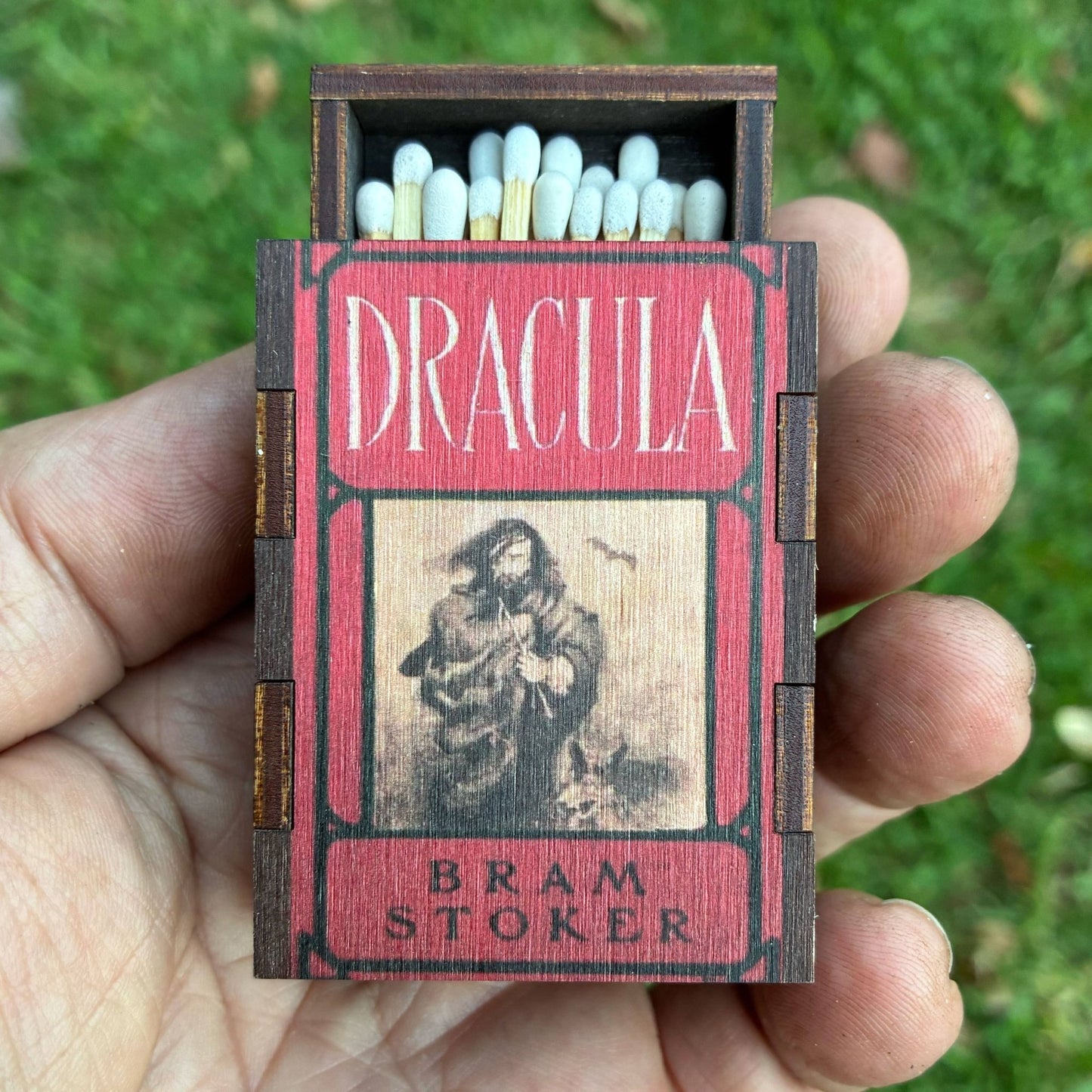Matches • Bram Stokers Dracula Wooden Matchbox • Home Decor - EPOQUE
