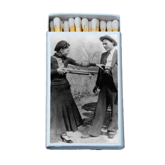 Matches • Mobsters Bonnie and Clyde • Home Decor for Candles - EPOQUE
