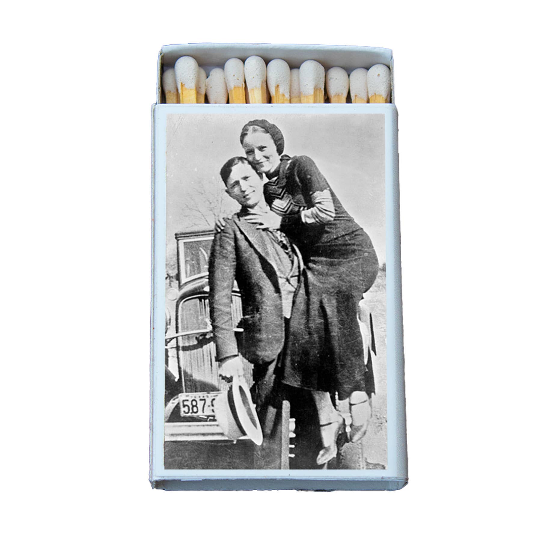 Matches • Mobsters Bonnie and Clyde • Home Decor for Candles - EPOQUE