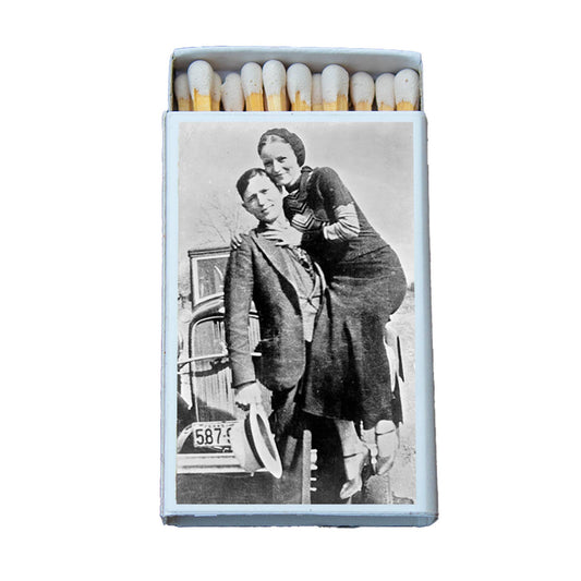 Matches • Mobsters Bonnie and Clyde • Home Decor for Candles - EPOQUE