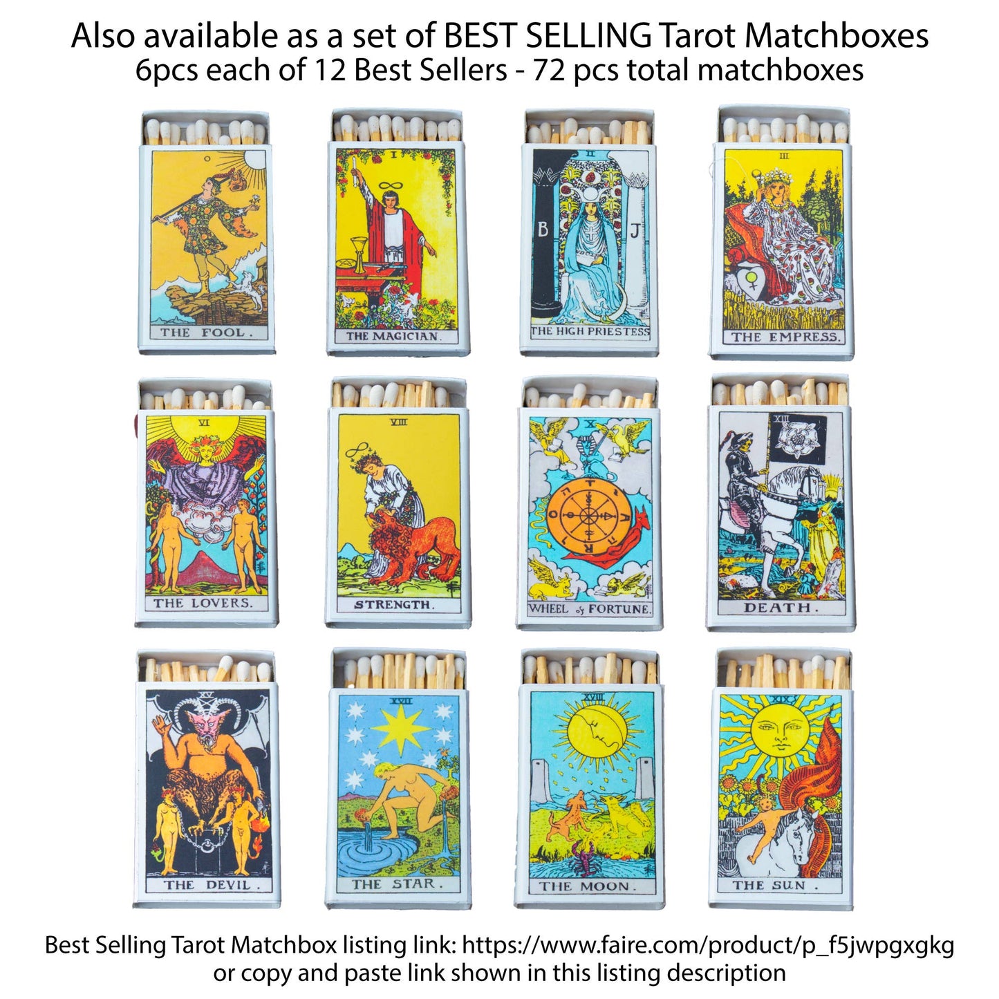 Matches • Tarot Empress • Home Decor for Candles and Incense - EPOQUE
