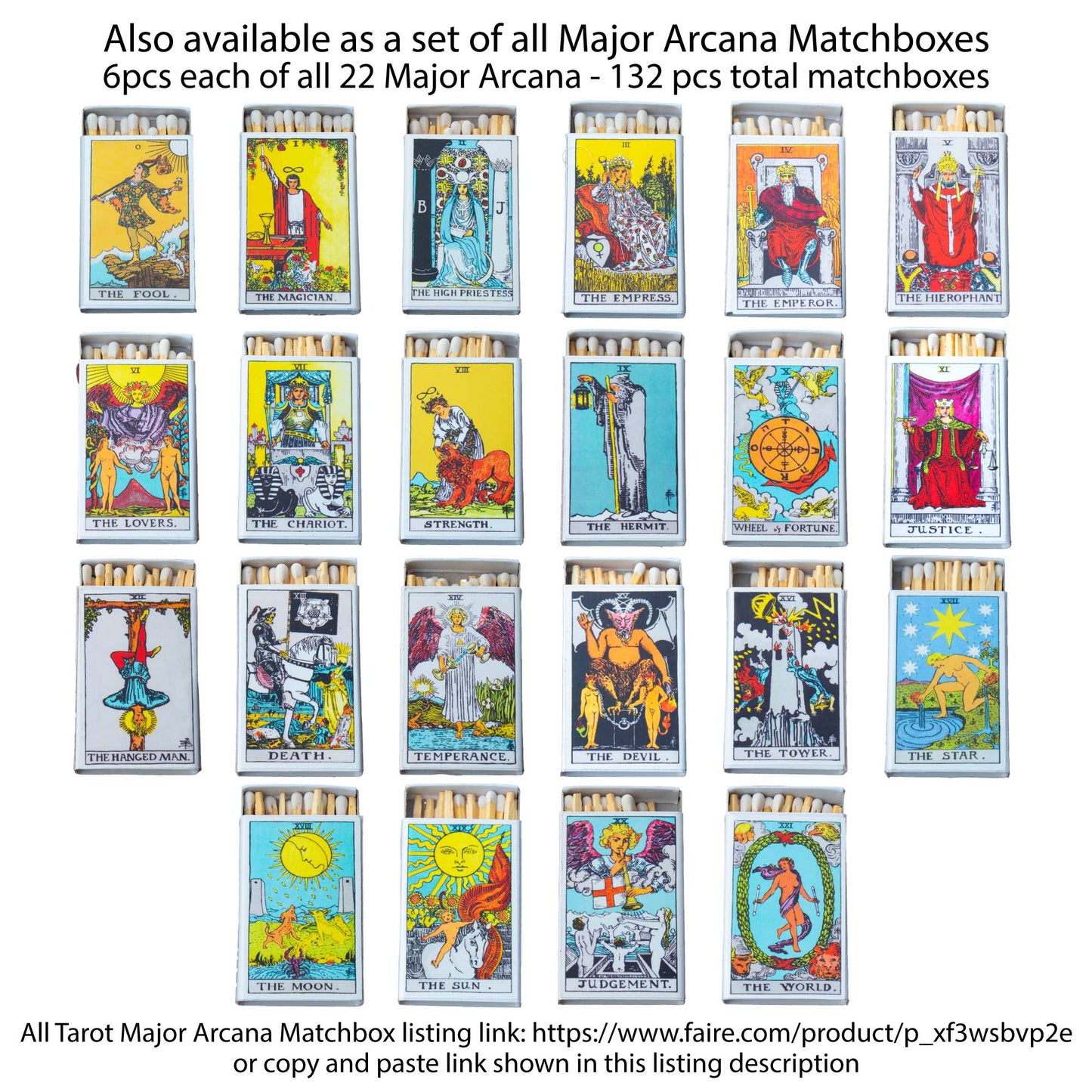 Matches • Tarot Empress • Home Decor for Candles and Incense - EPOQUE