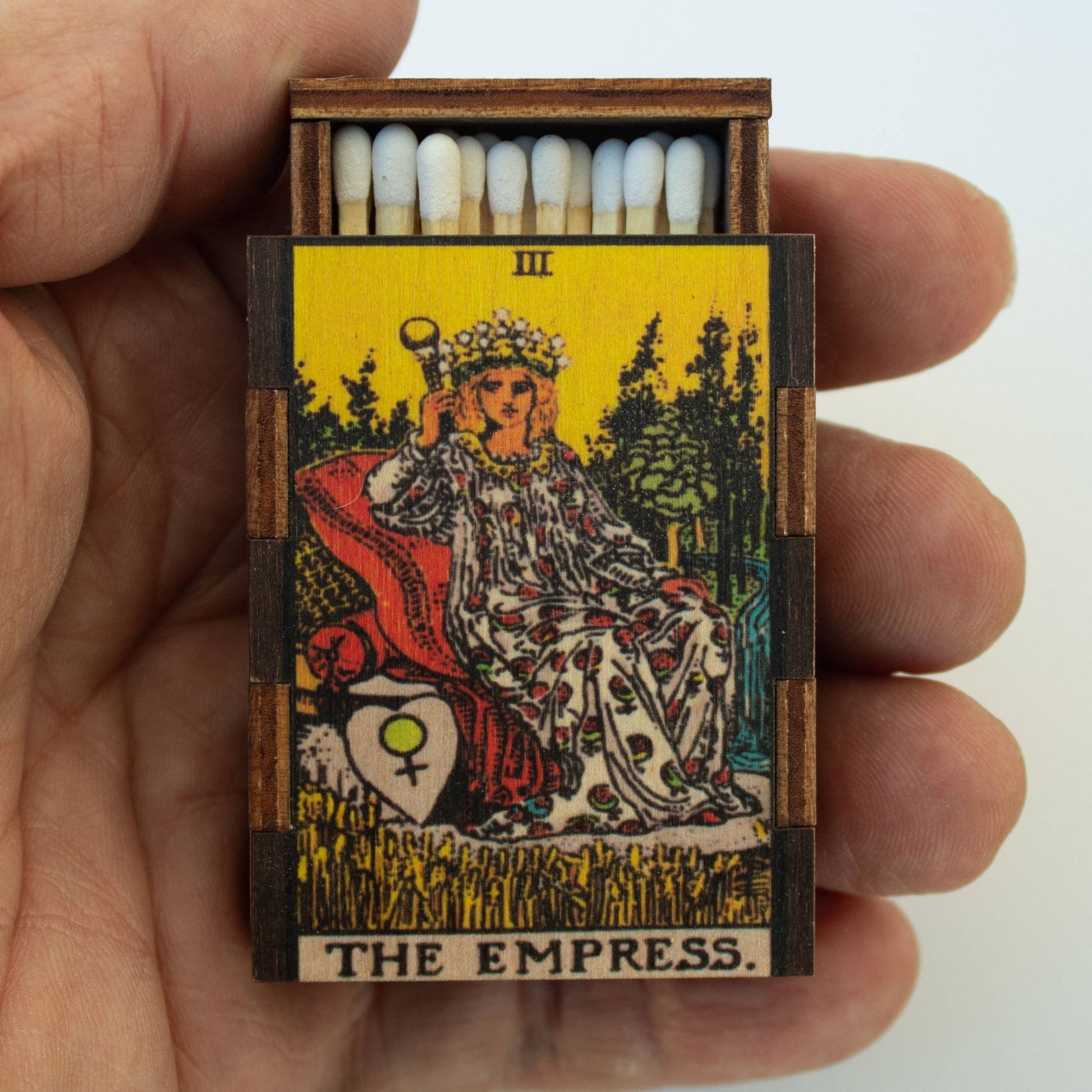 Matches • Tarot Empress Wooden Matchbox • Home Decor - EPOQUE