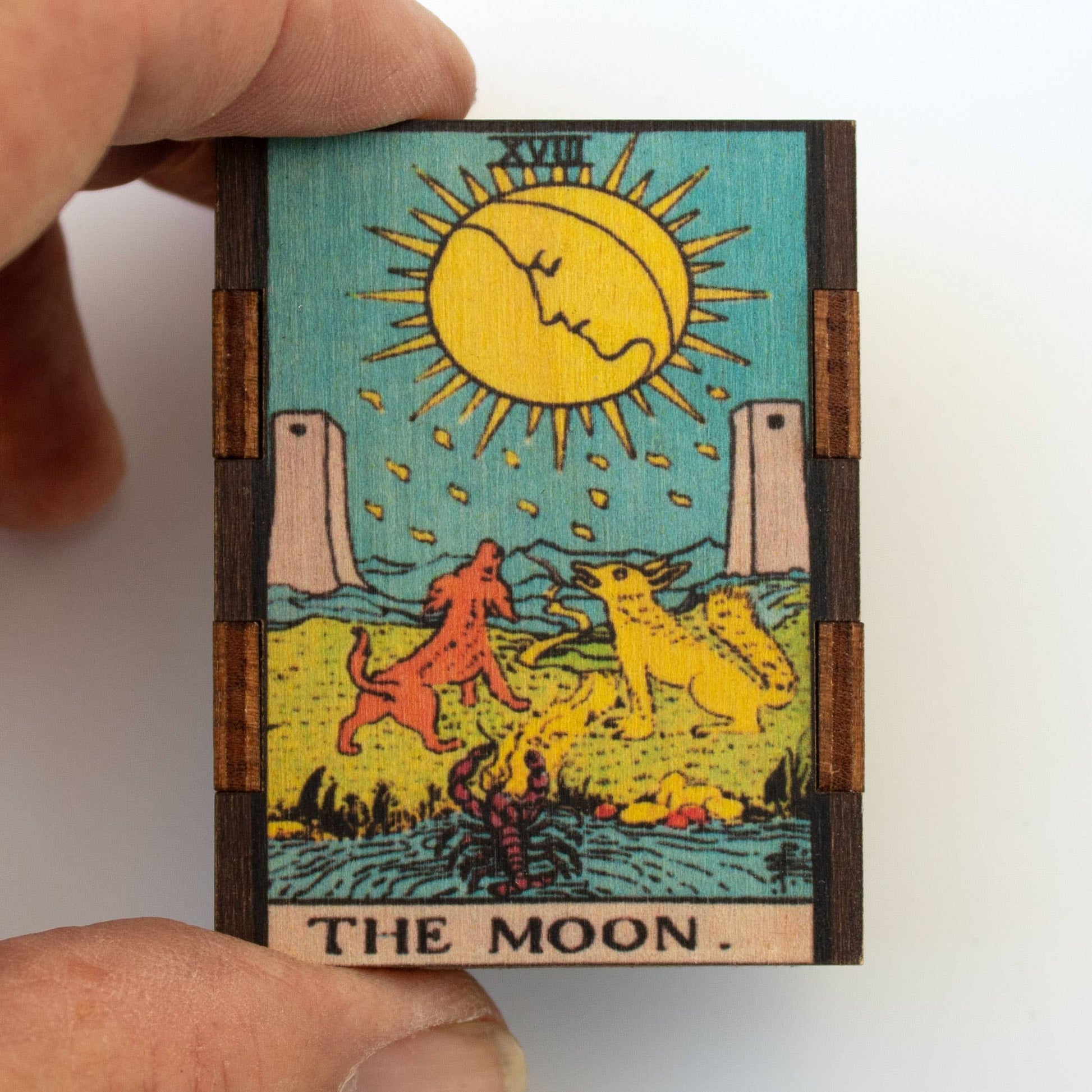 Matches • Tarot Moon Wooden Matchbox • Home Decor Candle Acc - EPOQUE