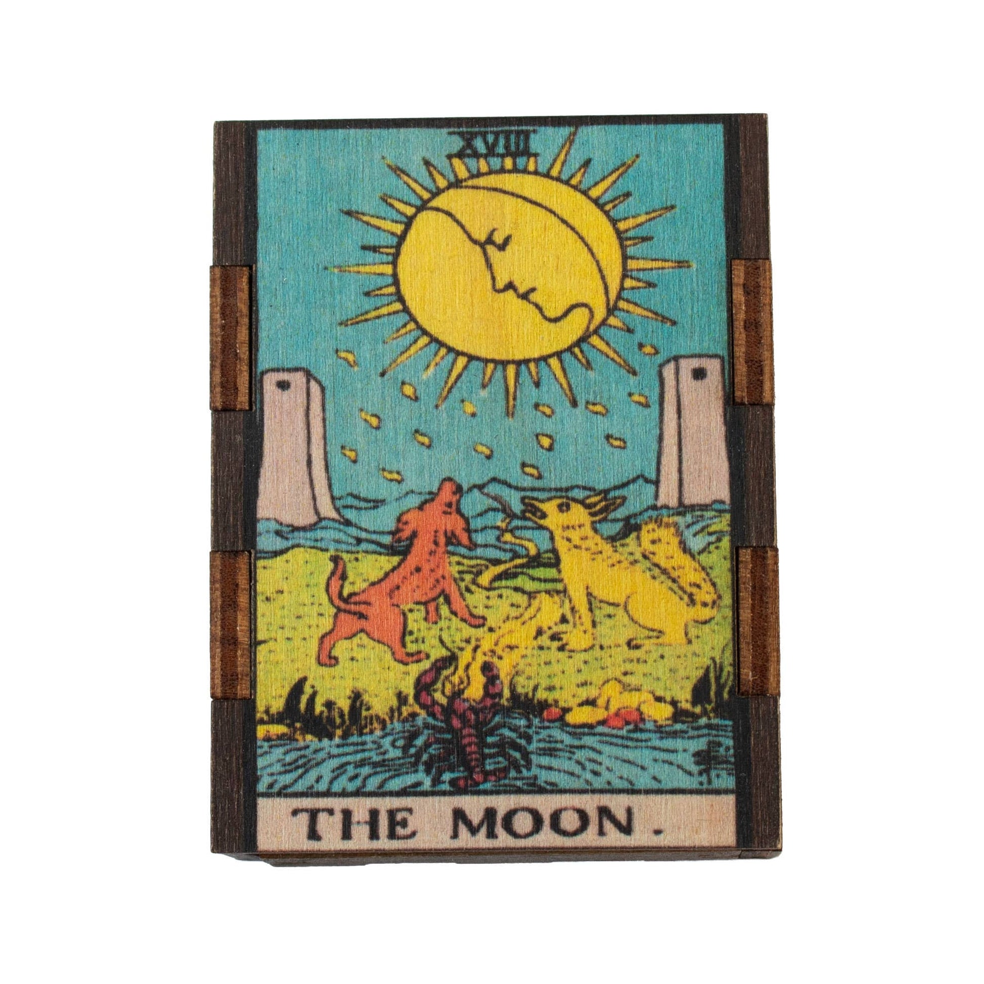 Matches • Tarot Moon Wooden Matchbox • Home Decor Candle Acc - EPOQUE