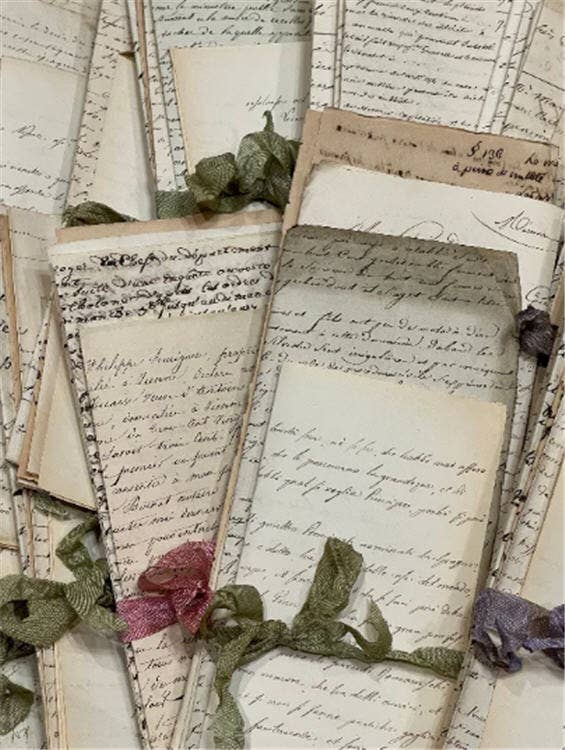 Original French Script Pages – Set of 2 - EPOQUE