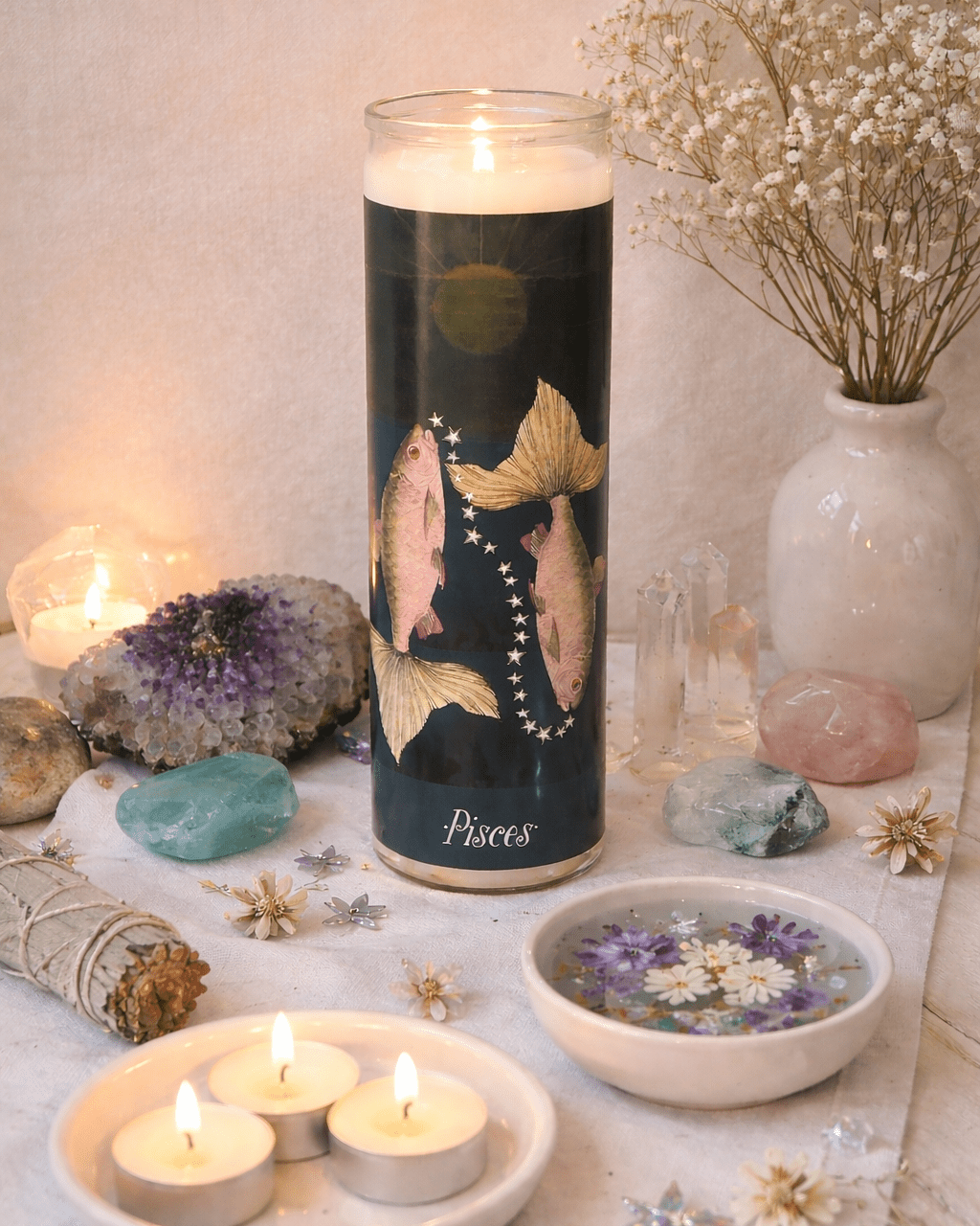 "Pisces" Zodiac Soy Ritual Candle - EPOQUE