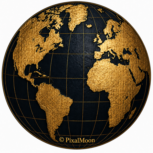 PixalMoon Globe 5" Sticker — Limited Edition