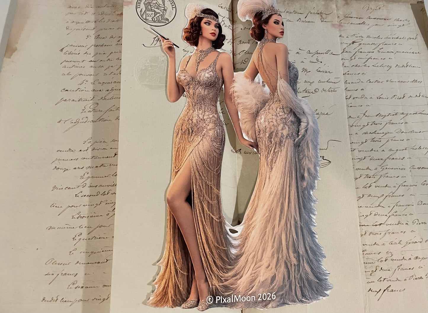 PixalMoon™ Antique French Paper Pamphlet — Collector Edition - EPOQUE