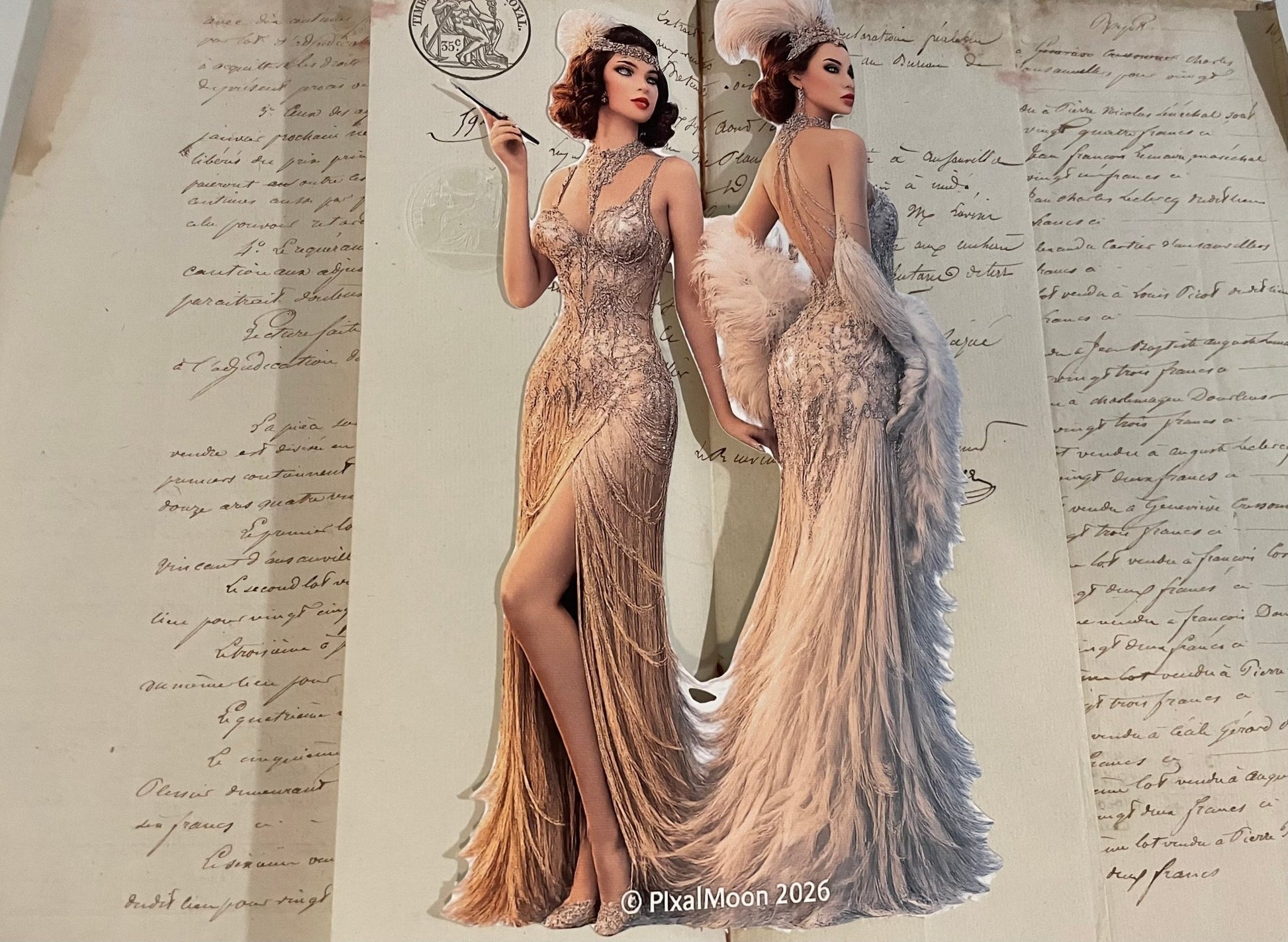 PixalMoon™ Antique French Paper Pamphlet — Collector Edition - EPOQUE