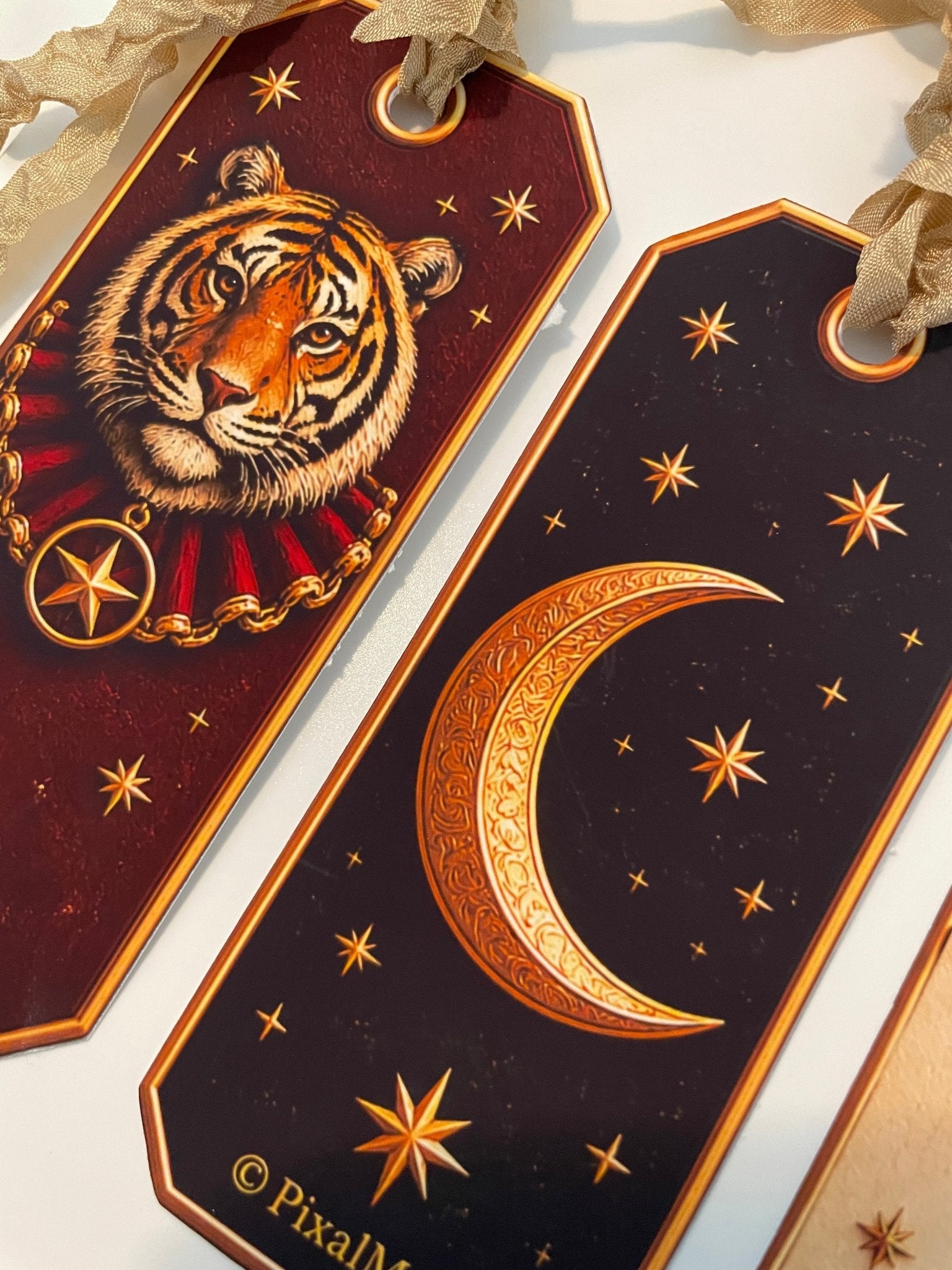 PixalMoon Exquisite Celestial Circus Gift Tags – Set of Four | Limited Edition - EPOQUE