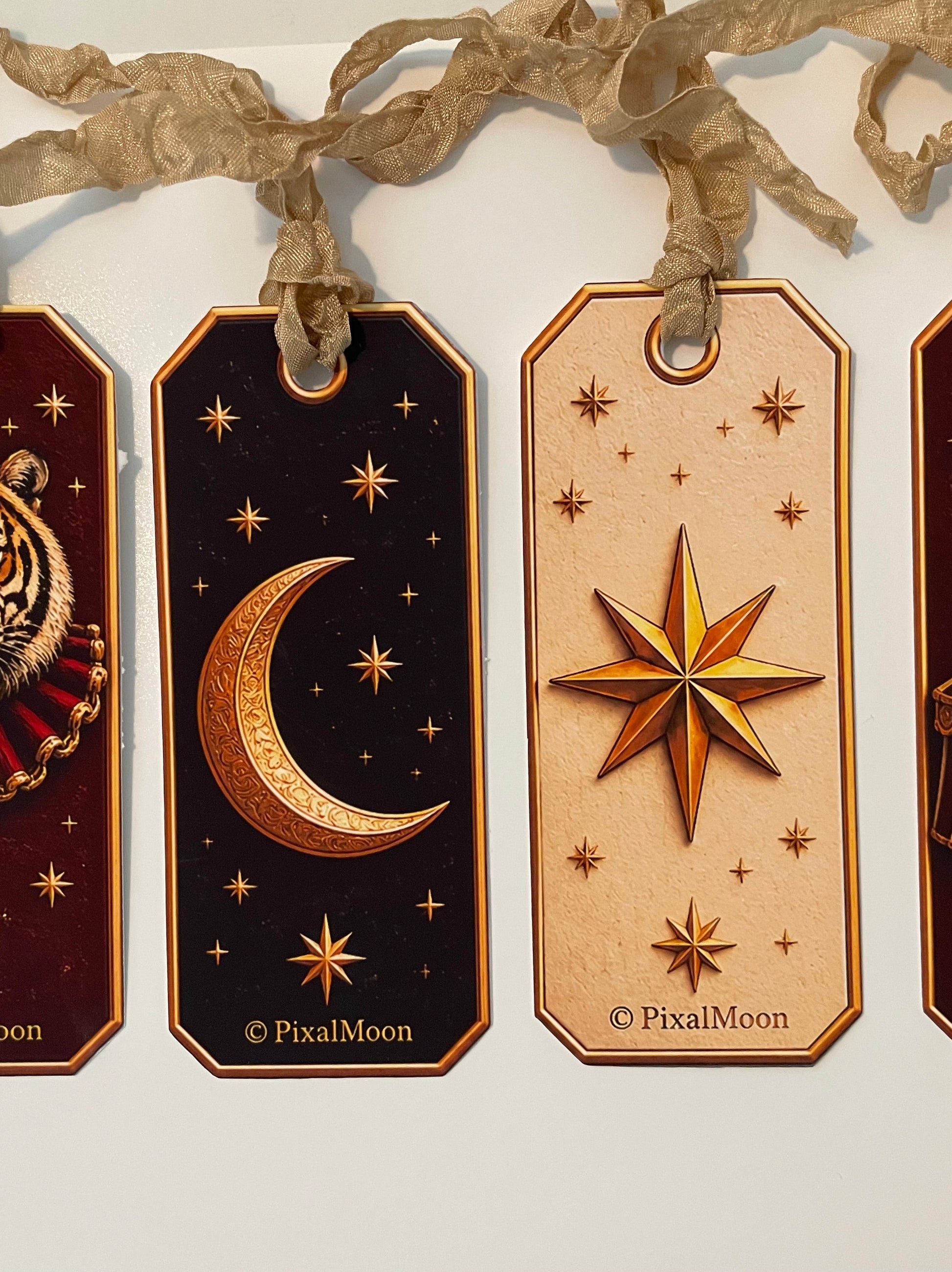 PixalMoon Exquisite Celestial Circus Gift Tags – Set of Four | Limited Edition - EPOQUE