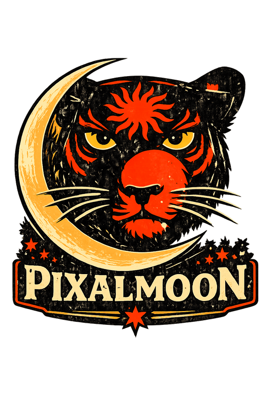 PixalMoon Waterproof Tiger Crescent Sticker – 3 Inch - EPOQUE