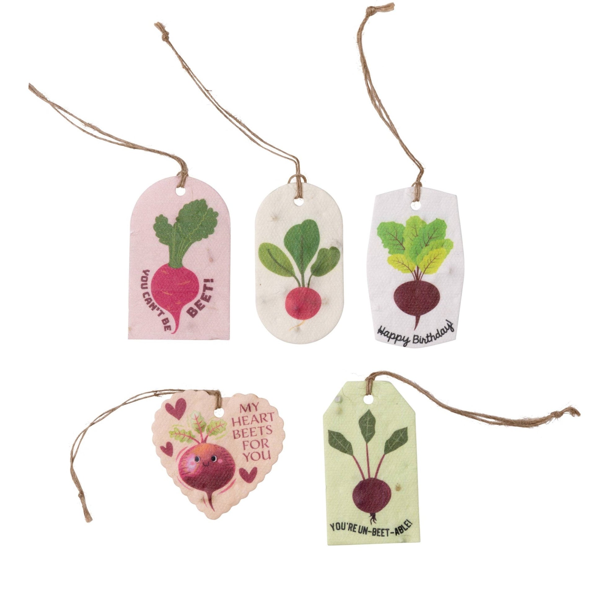 Plantable Seed Gift Tags - Vintage Seed Design, 5 Gift Tags - EPOQUE