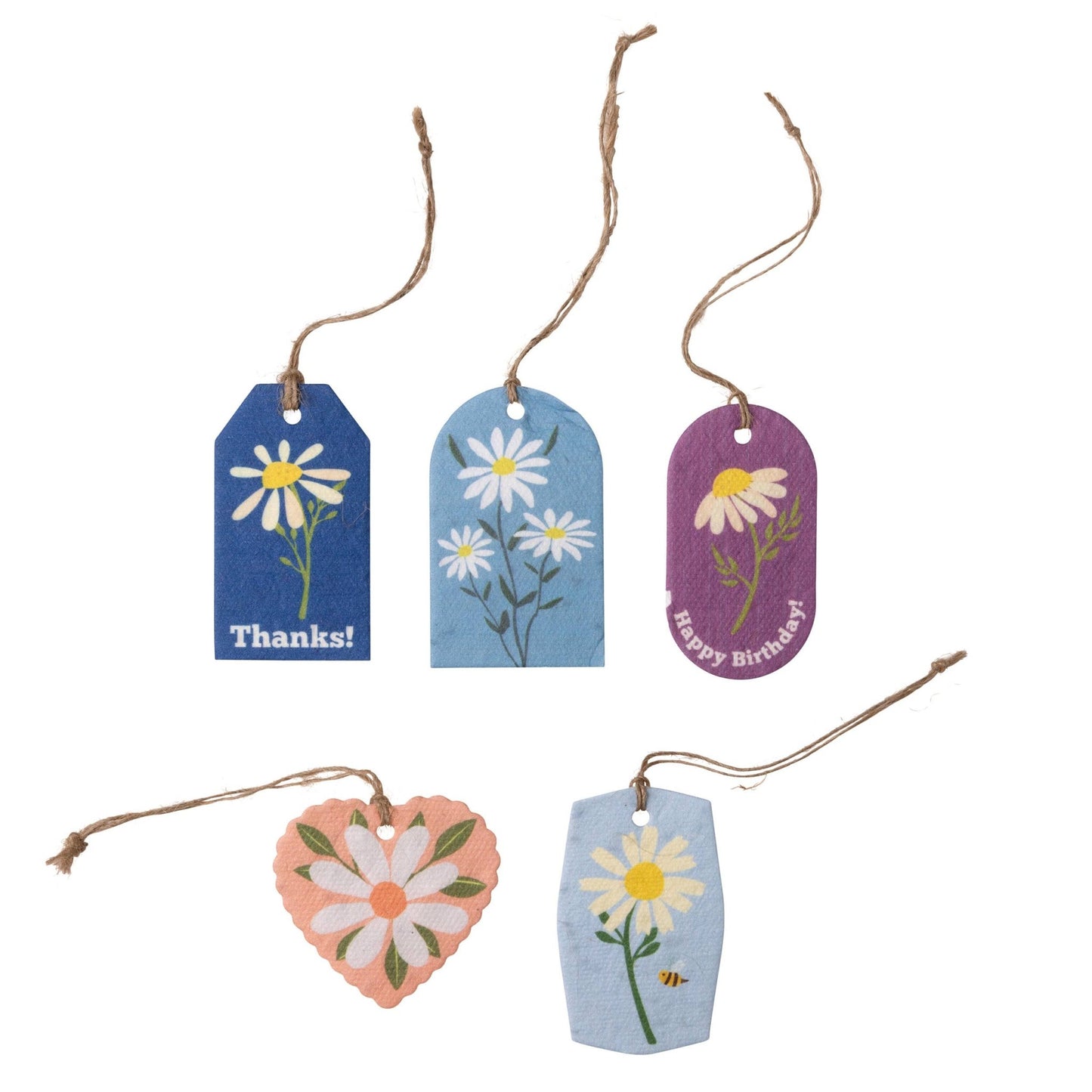 Plantable Seed Gift Tags - Vintage Seed Design, 5 Gift Tags - EPOQUE