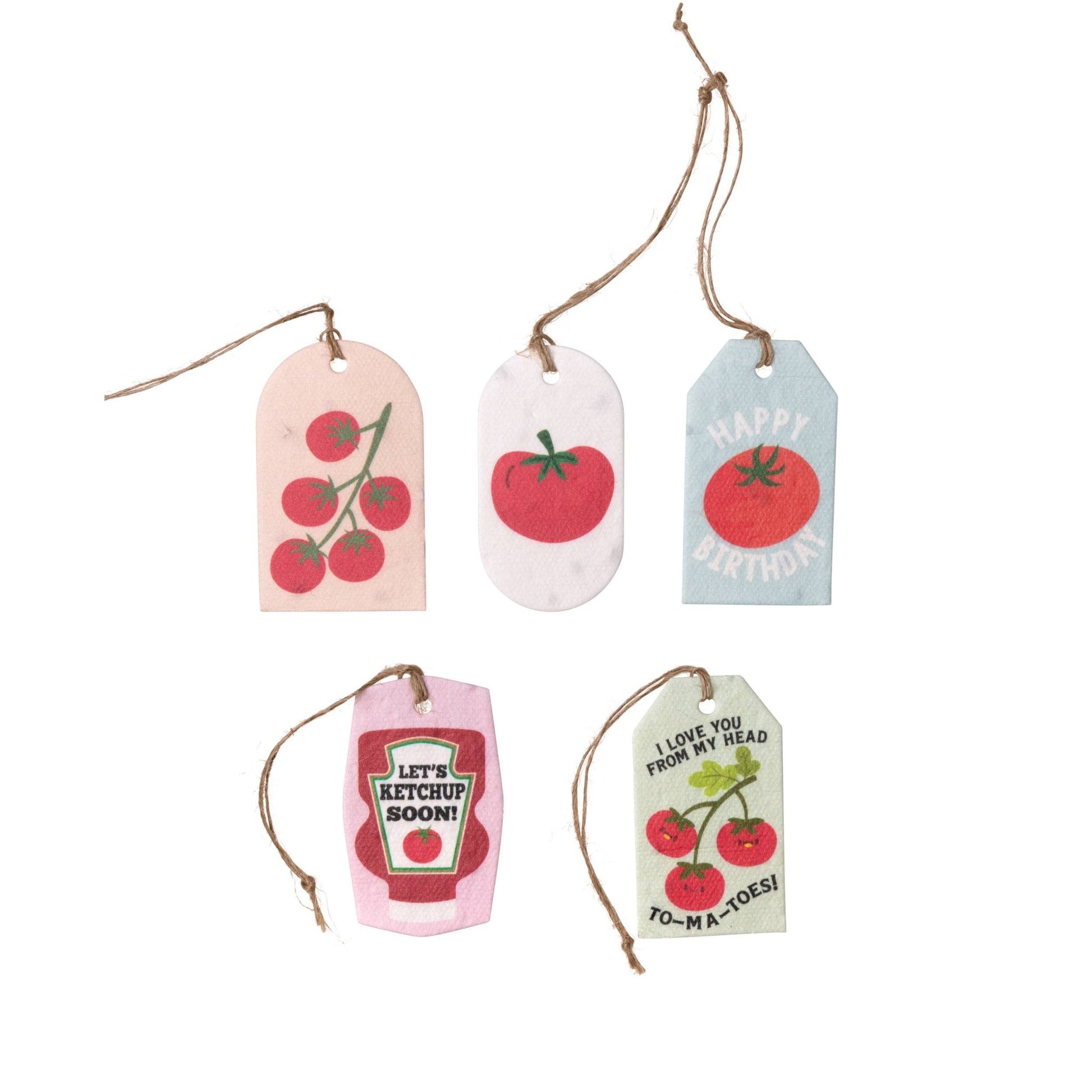 Plantable Seed Gift Tags - Vintage Seed Design, 5 Gift Tags - EPOQUE