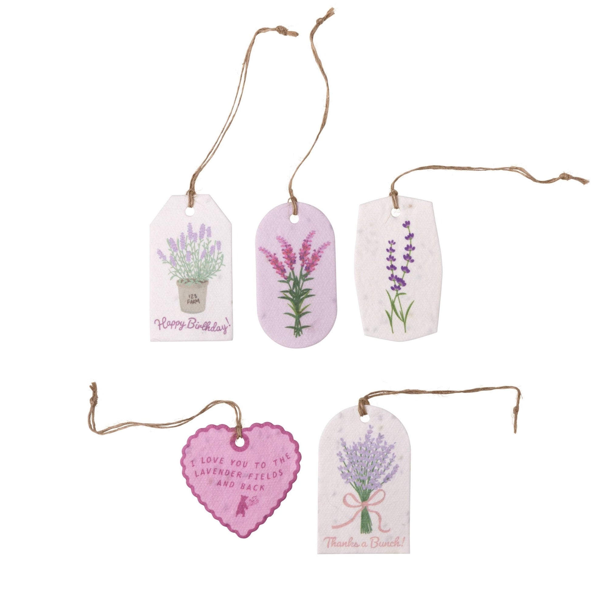 Plantable Seed Gift Tags - Vintage Seed Design, 5 Gift Tags - EPOQUE