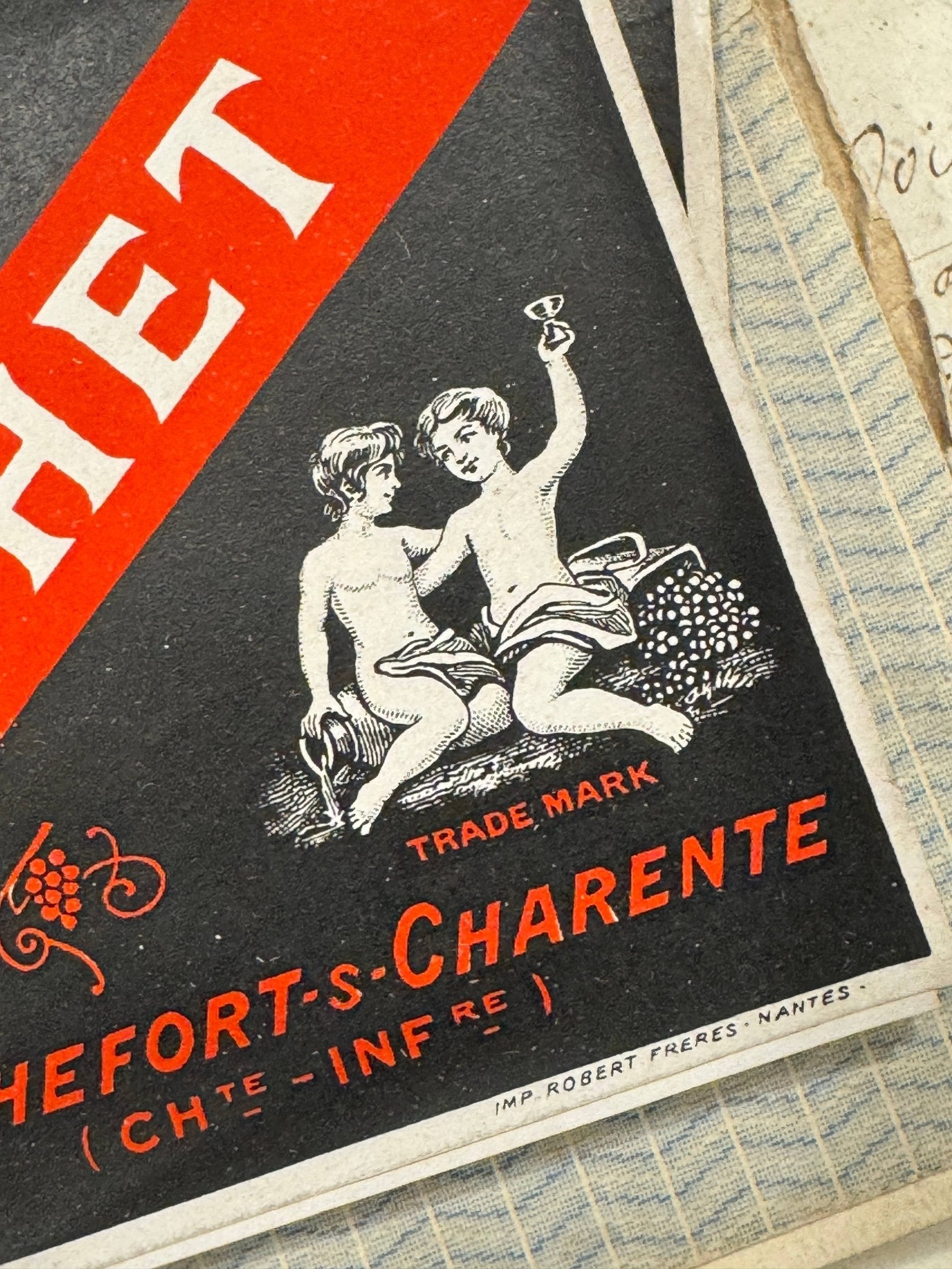 RARE Antique French CORDIAL Labels – Set of 2 - EPOQUE