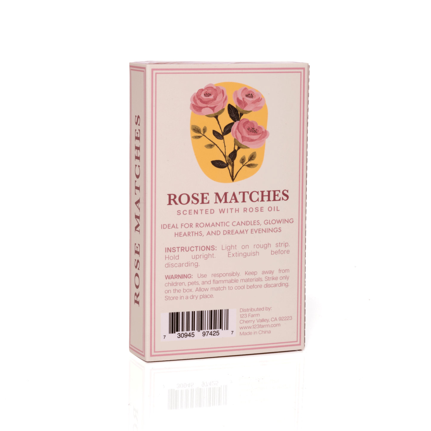 Rose Scented Matches, Long (3.78") - EPOQUE