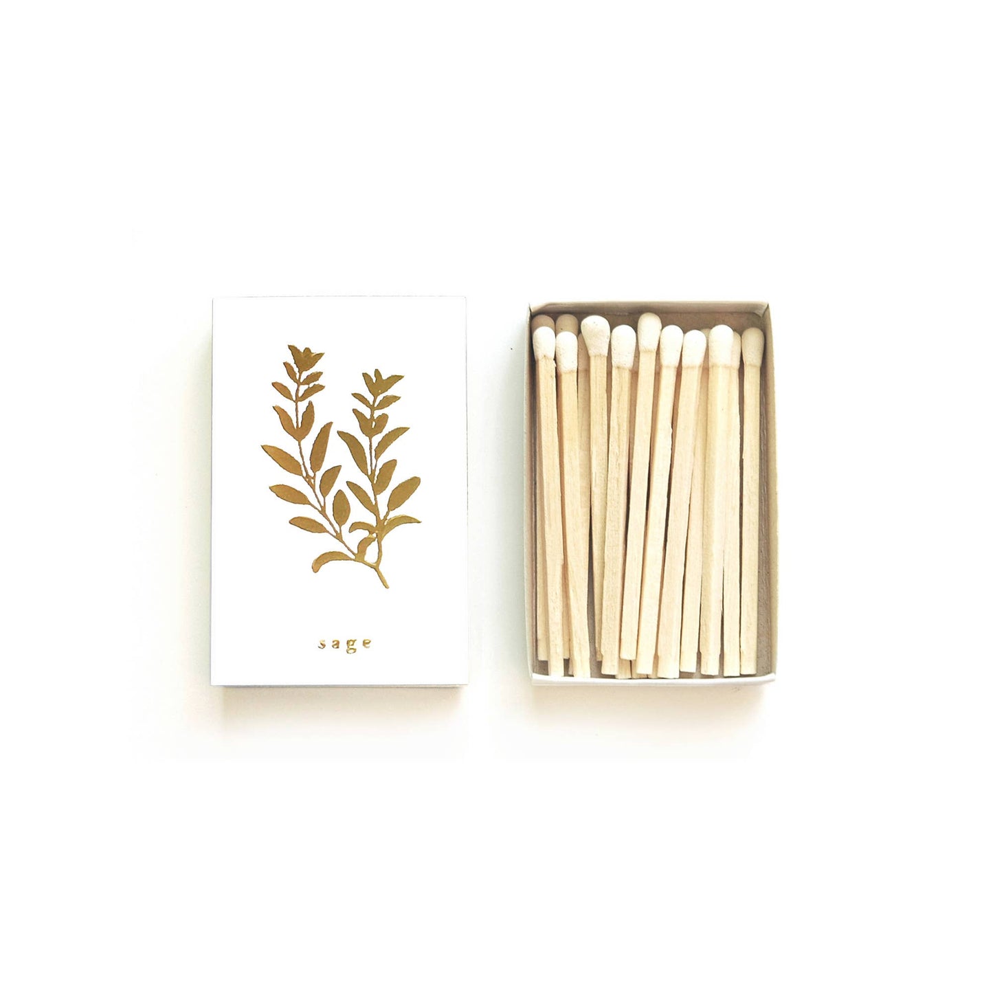 Sage Matchbox | Embossed Botanical Match Holder - EPOQUE