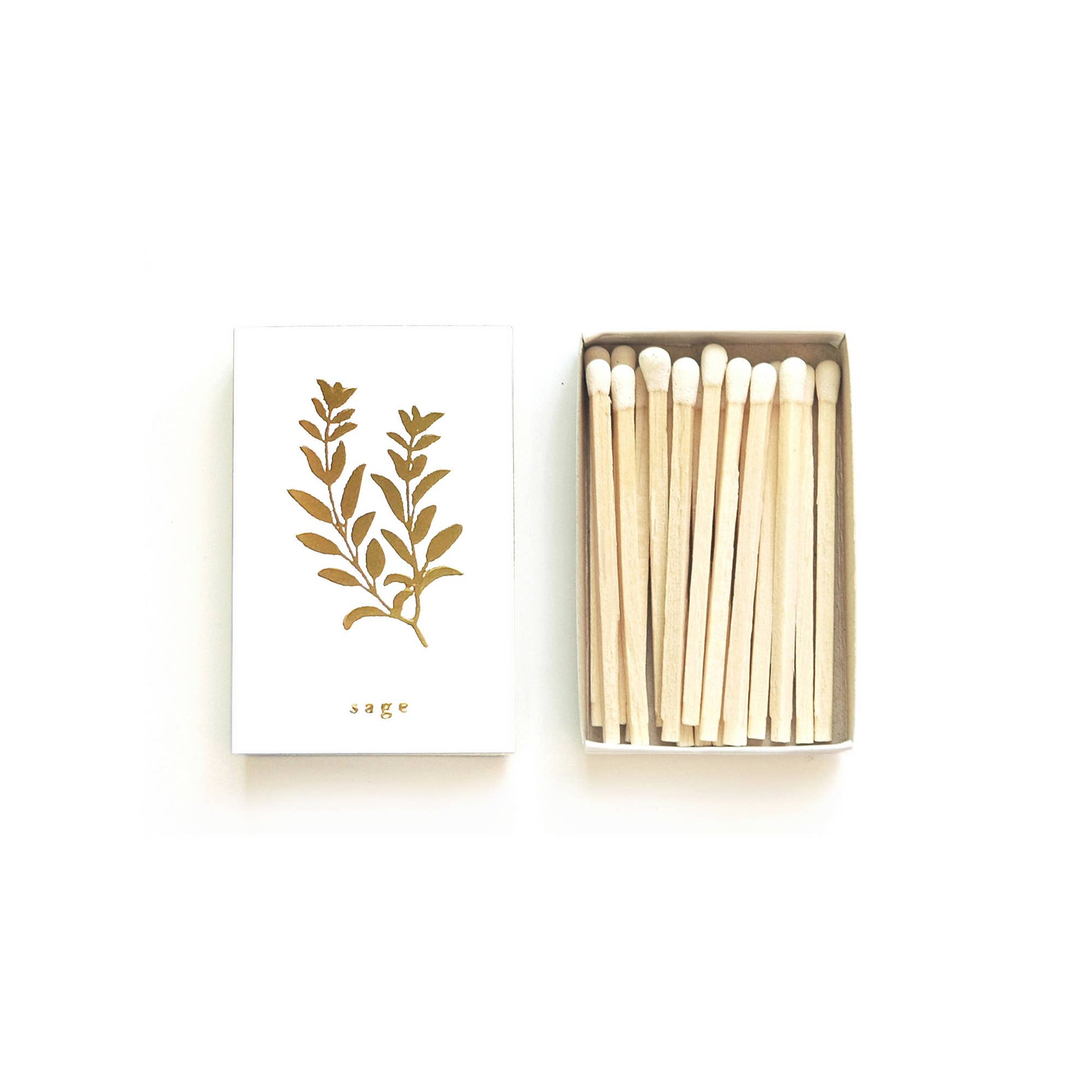Sage Matchbox | Embossed Botanical Match Holder - EPOQUE