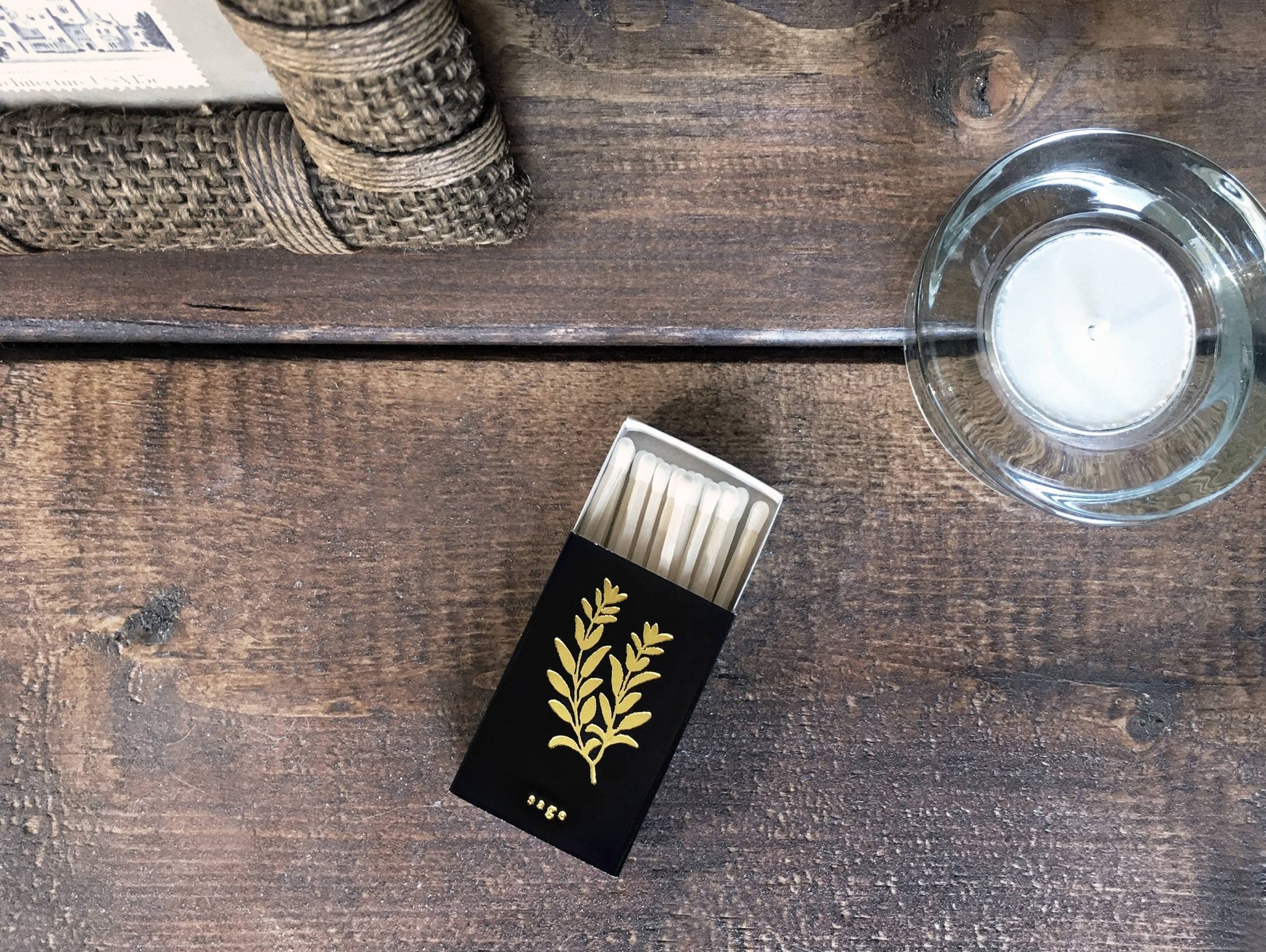 Sage Matchbox | Embossed Botanical Match Holder - EPOQUE