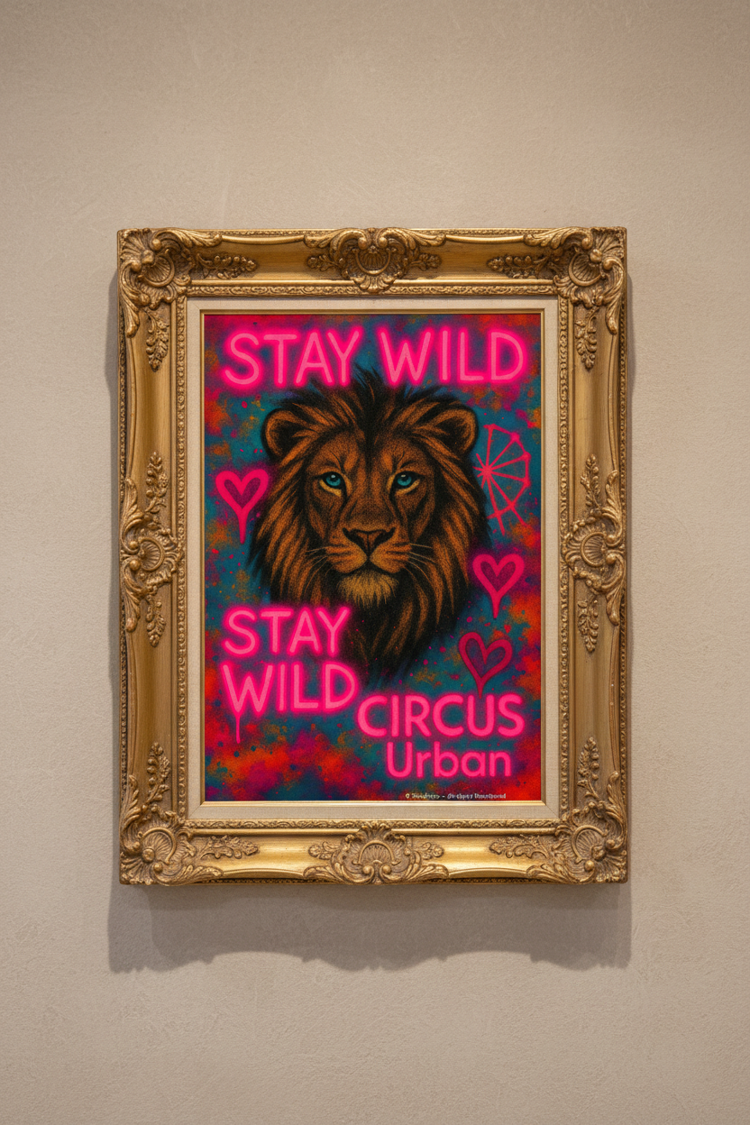 Stay Wild – Ornate Gold Framed