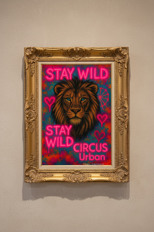 Stay Wild – Ornate Gold Framed