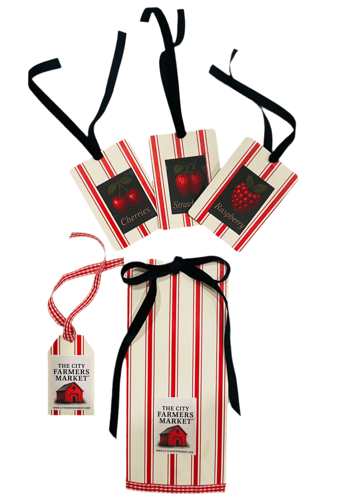 The City Farmers Market Vintage Berry Gift Tag - set of 6 - EPOQUE
