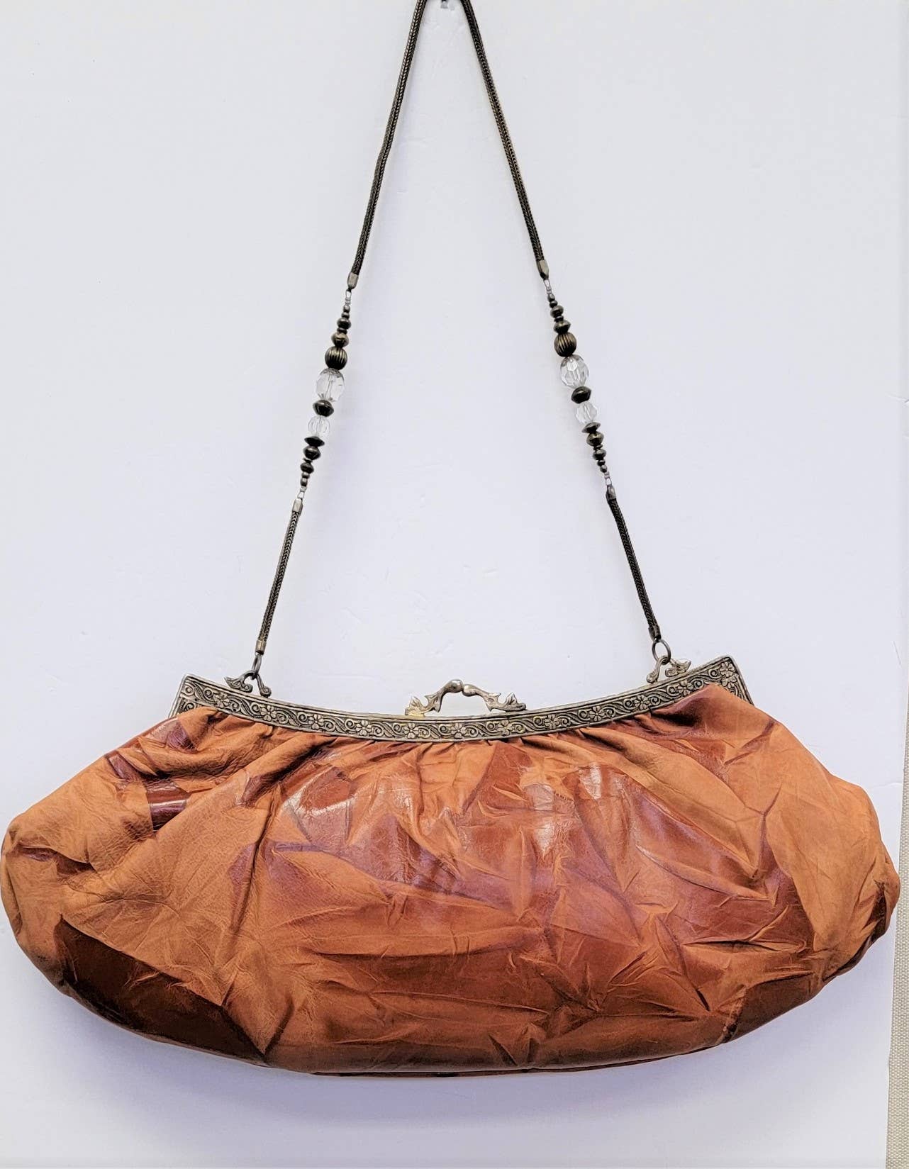 VINTAGE CLASSIC OVERSIZE LEATHER CLUTCH - EPOQUE