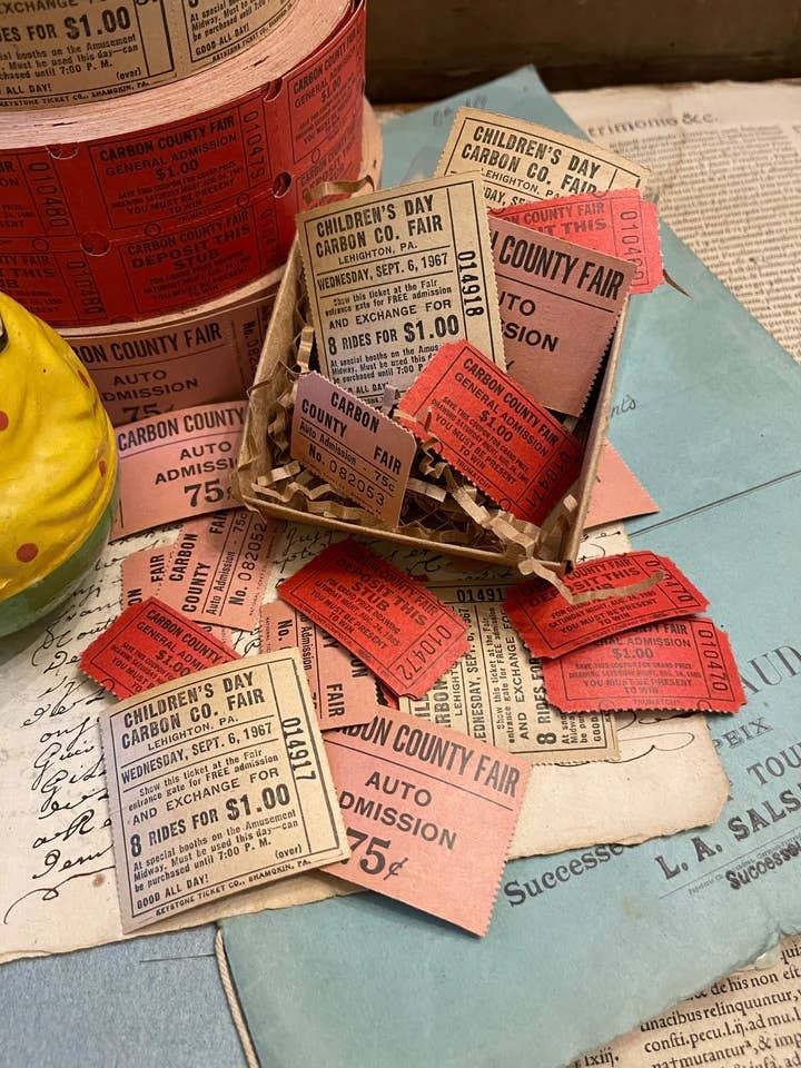 Vintage Fair Tickets Set of 10 - EPOQUE