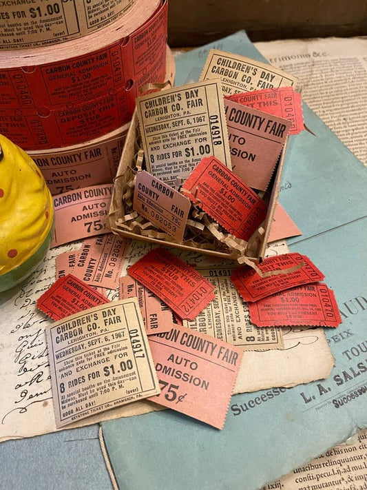 Vintage Fair Tickets Set of 10 - EPOQUE