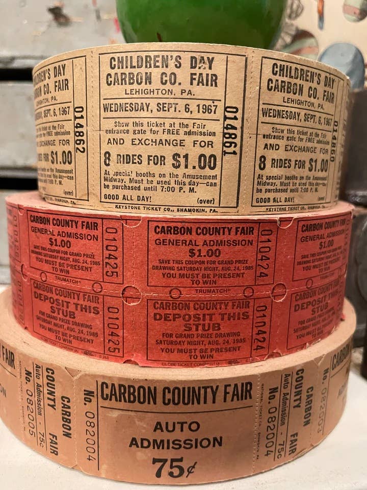 Vintage Fair Tickets Set of 10 - EPOQUE
