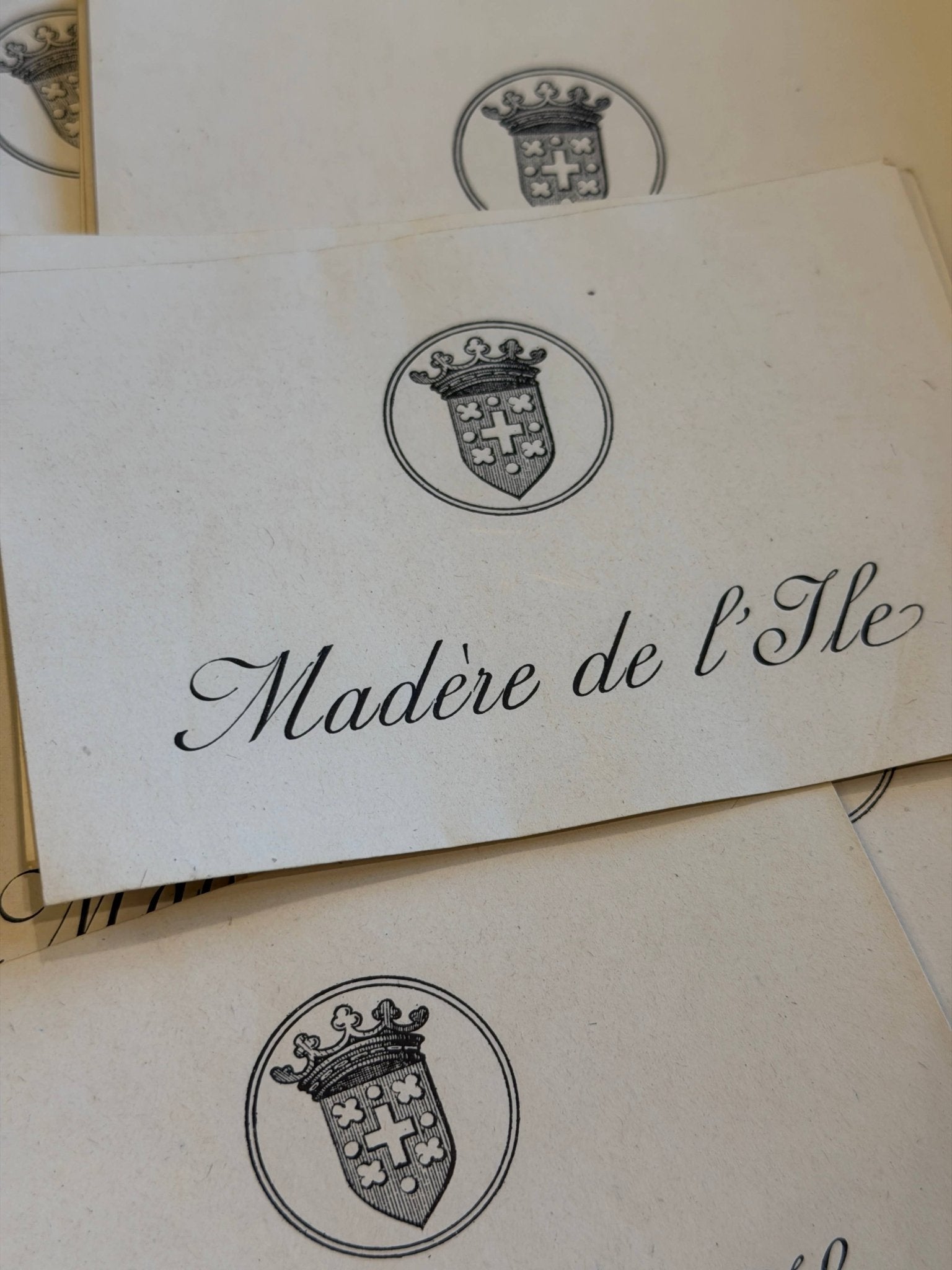Vintage French Madere Labels - Set of 2 - EPOQUE