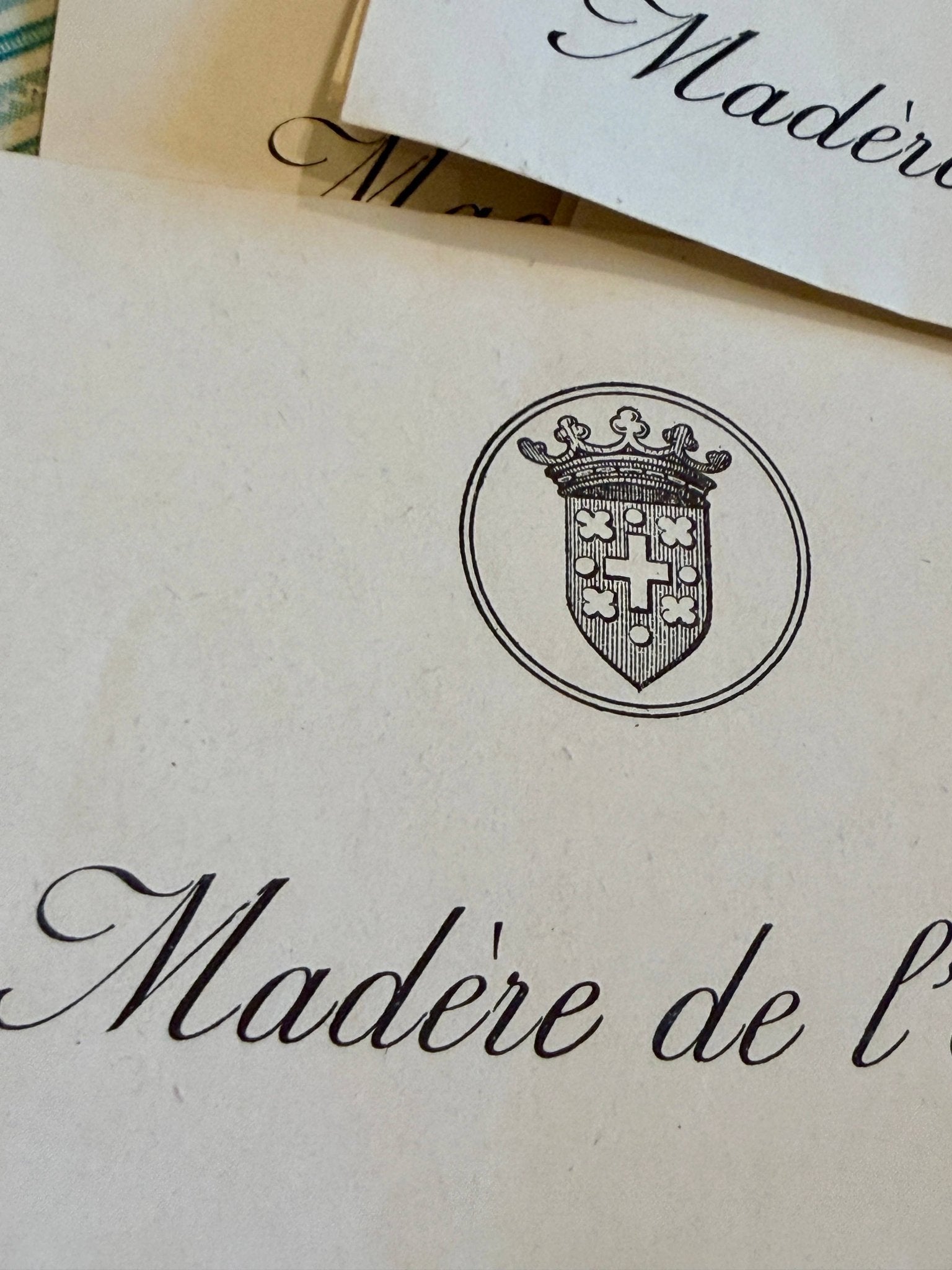 Vintage French Madere Labels - Set of 2 - EPOQUE