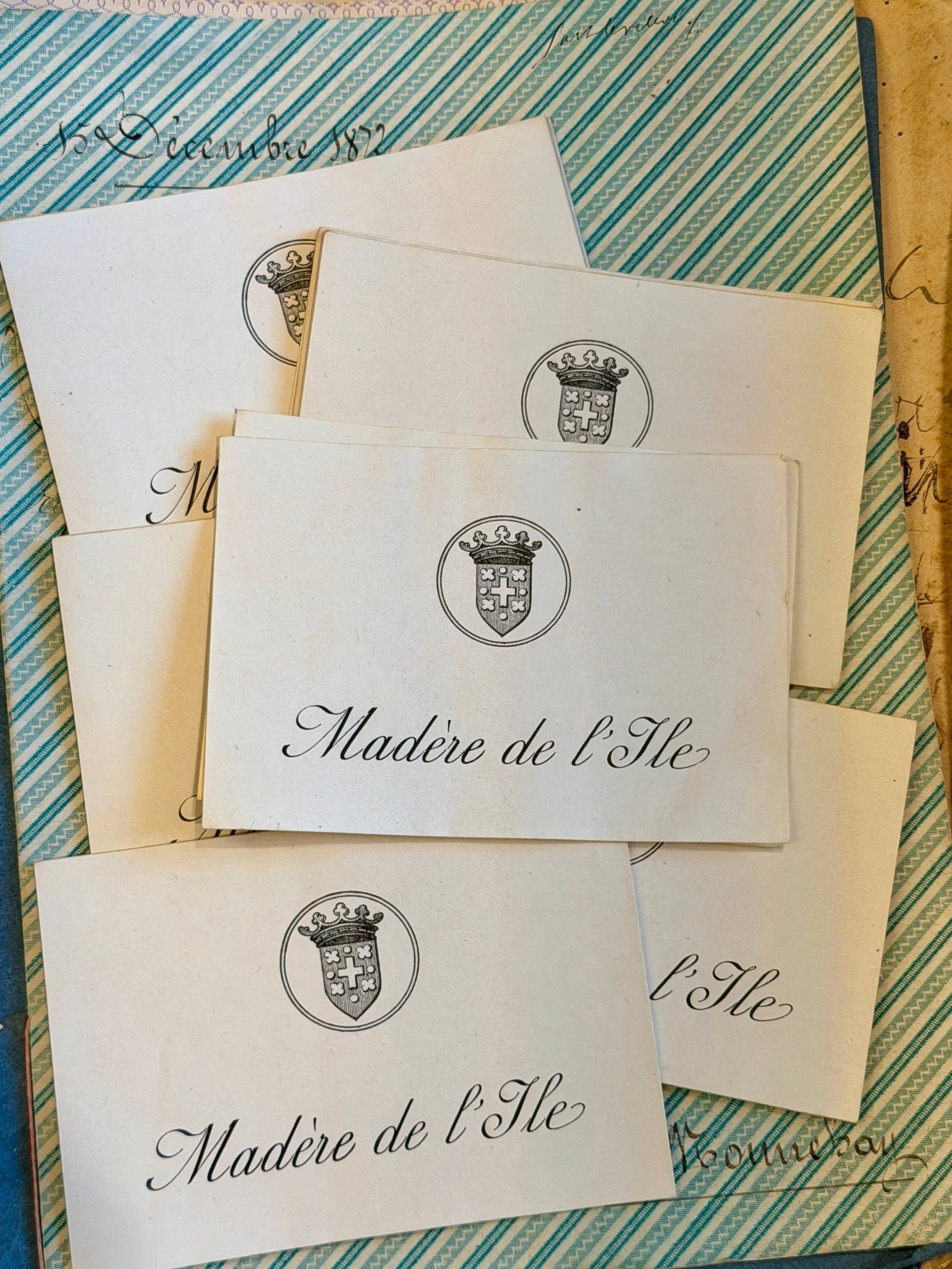 Vintage French Madere Labels - Set of 2 - EPOQUE